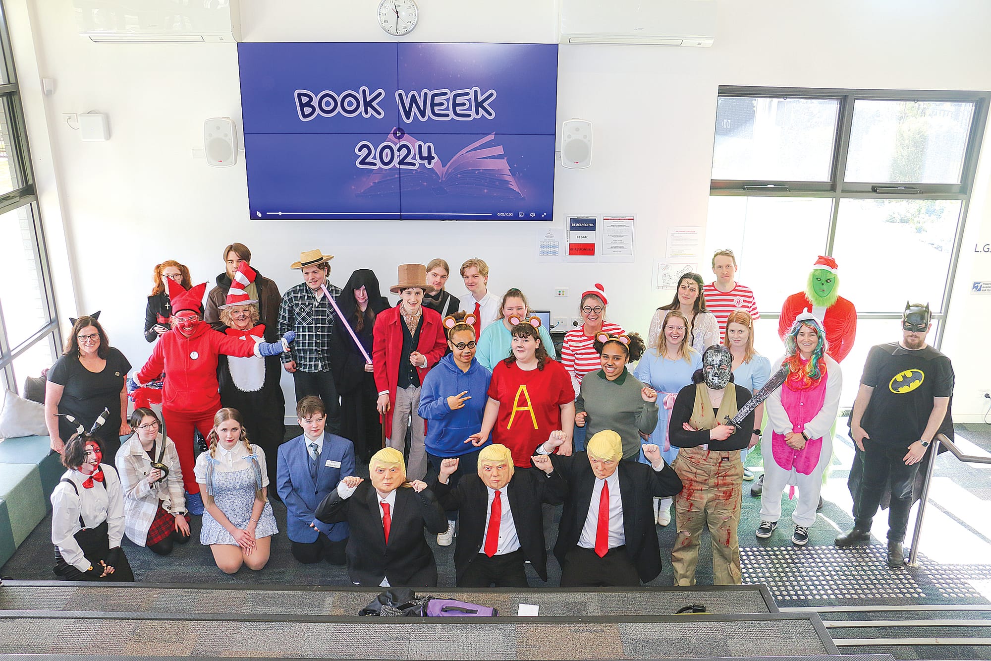 Students and staff at Bass Coast College’s senior campus dressed up as the favourite book characters for Book Week.