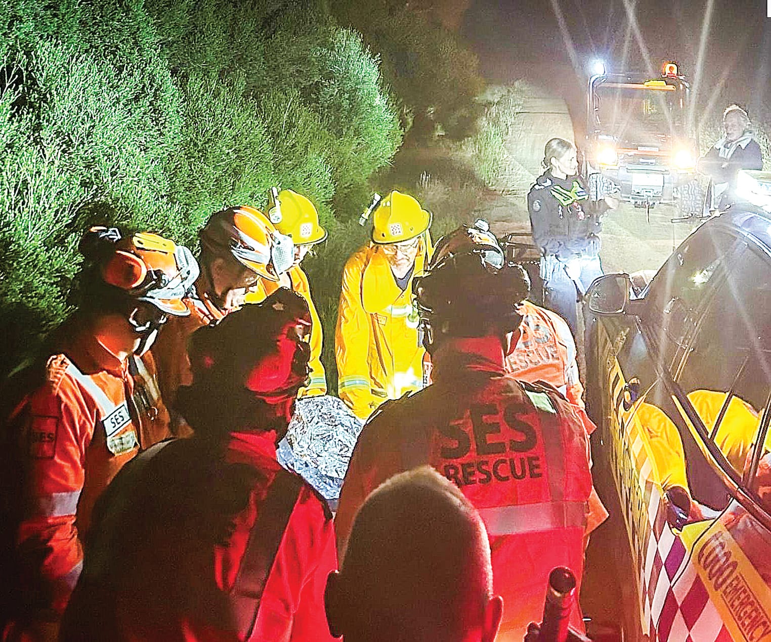 Trapped under his e-Bike at Dalyston
