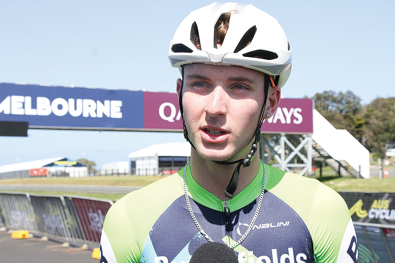 Jameson Key (Van D’am Racing) U19 men’s race winner (Phillip Island). B13_4124