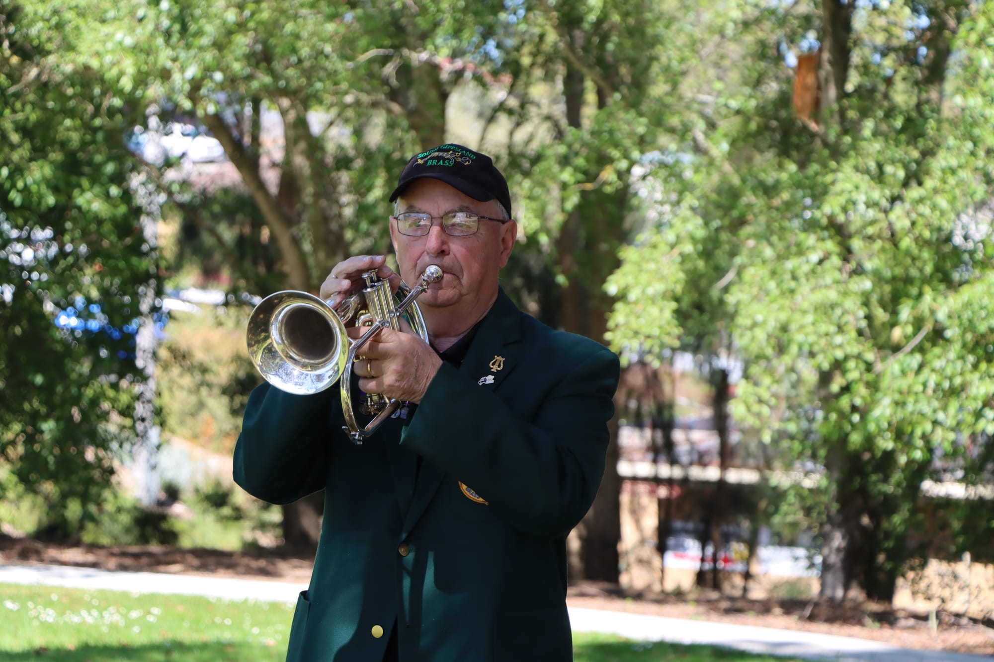Nigel Hutchinson-Brooks plays The Last Post.