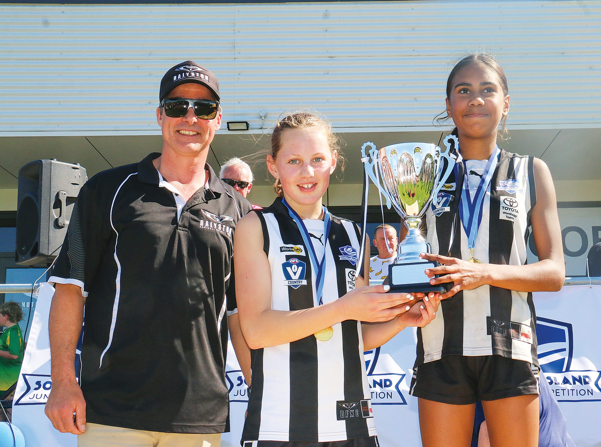 Dalyston was presented with the U14 girls’ premiership cup.