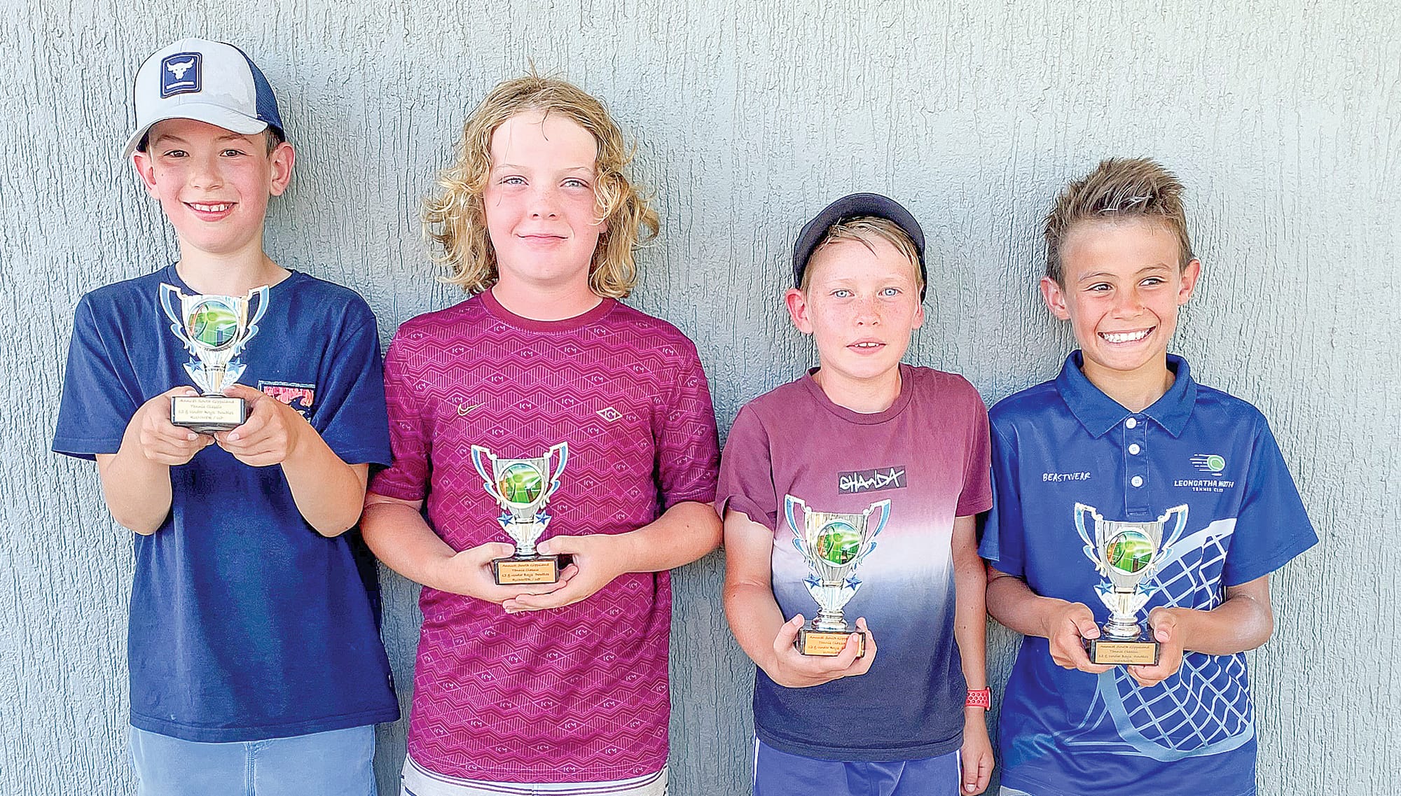 SG Civil Crete 12&U boys doubles: Hugo Hooper (Leongatha North) and
Declan Russell (Leongatha) def Archer Commadeur (Leongatha) and Hudson Clasby
(Leongatha) 6-3.