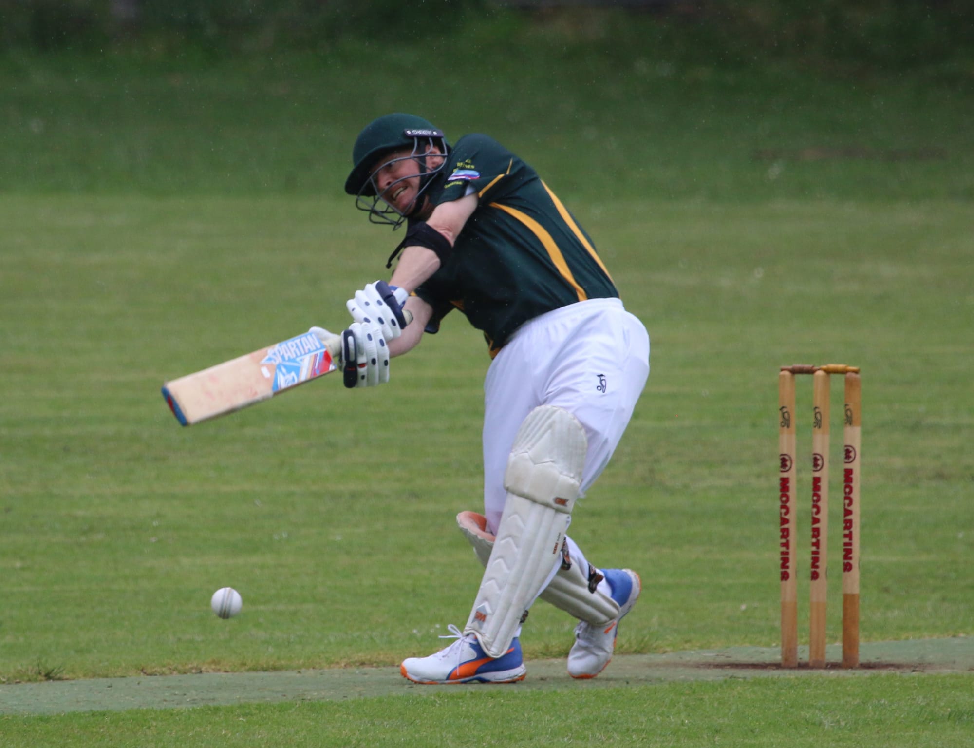Nigel Hodges scored 92 not out in the tied game between Leongatha Town and Glen Alvie.