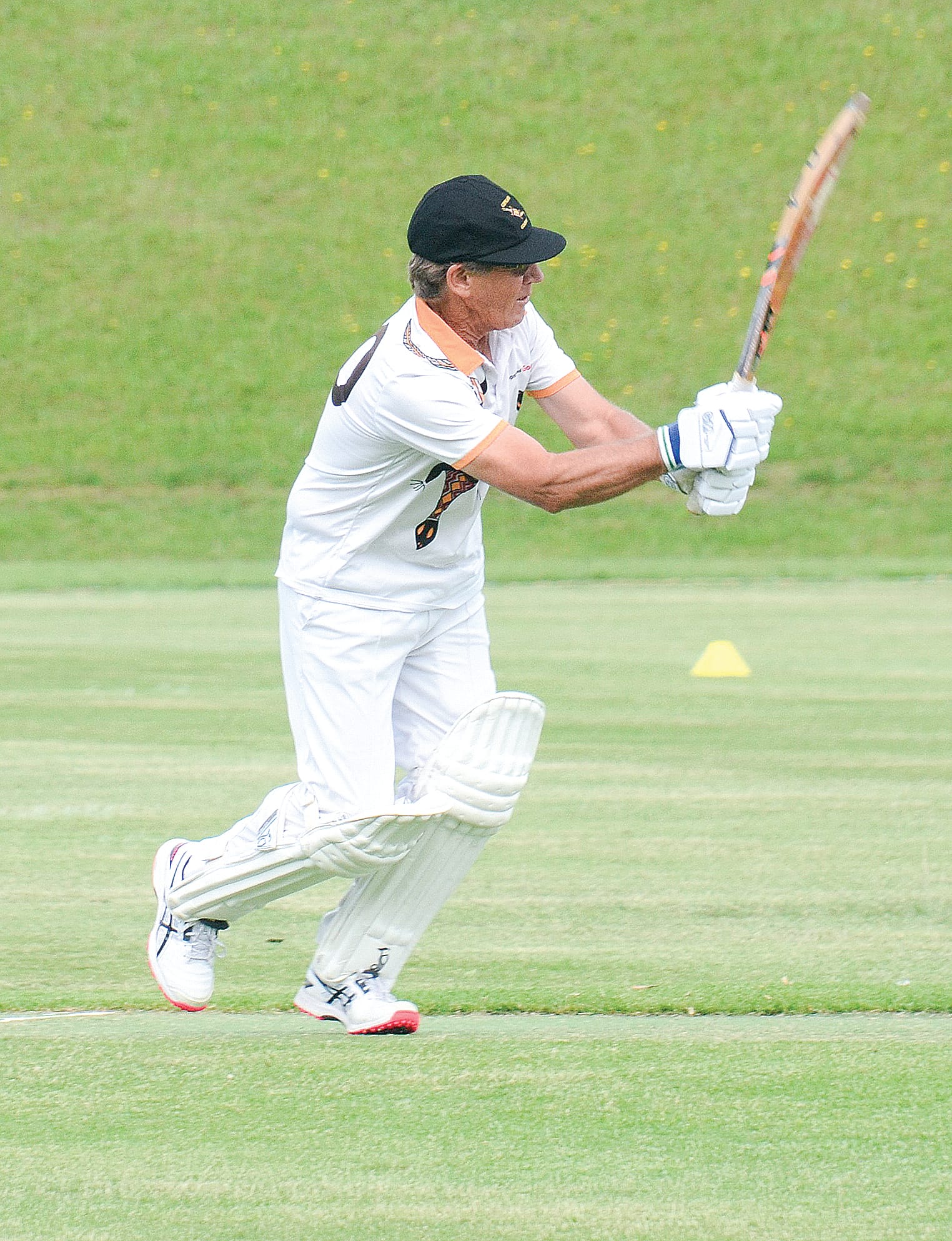 Churchill’s Ray Smith drives for the Goannas.