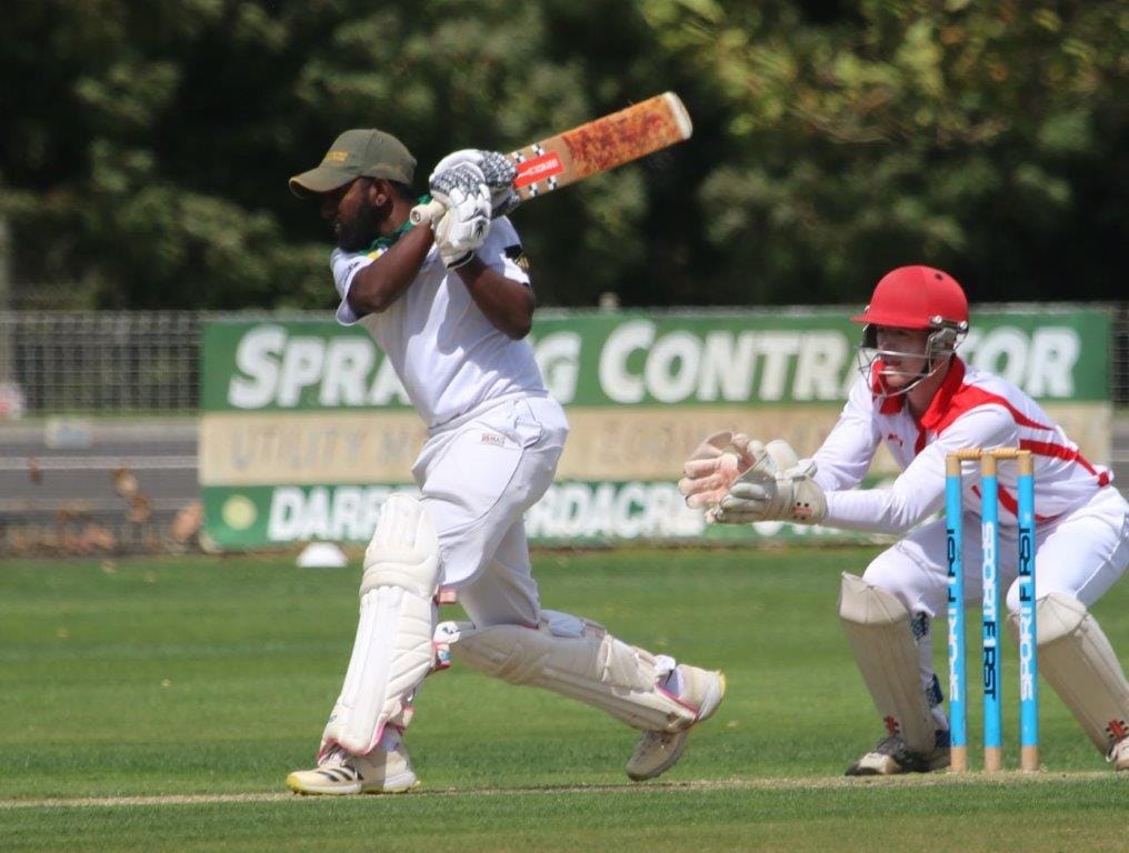Madura Madusanka was man of the match in the A Grade Division 1 semi final between Leongatha Town and Nerrena for 51 runs and 5/40.