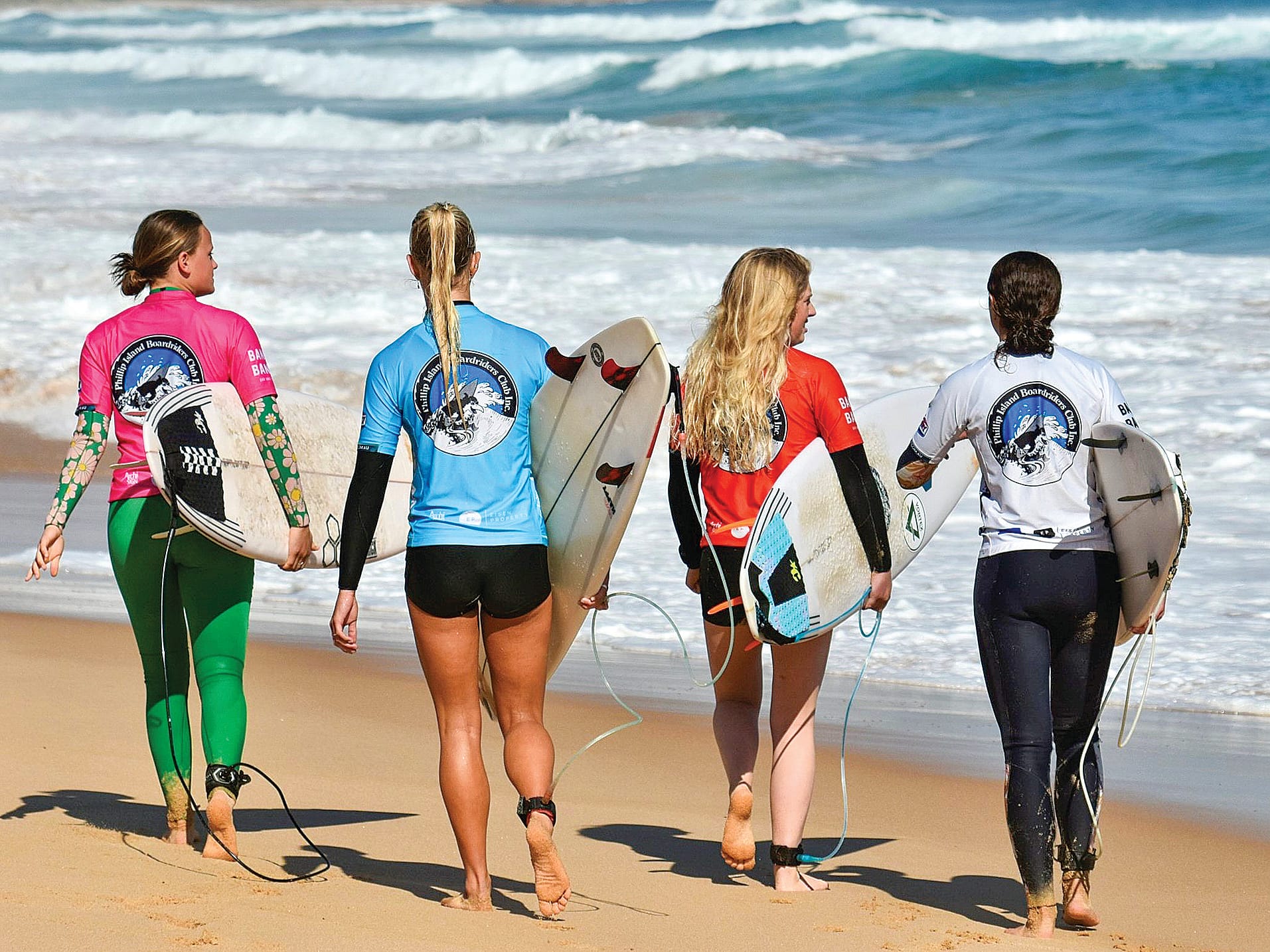 Open Women final competitors in Aggregate 5: Jade Hilford, Abbey Clarke, Sarah Seuren, and Zoe Scott. Photo: Jo O’Reilly Stubbs.