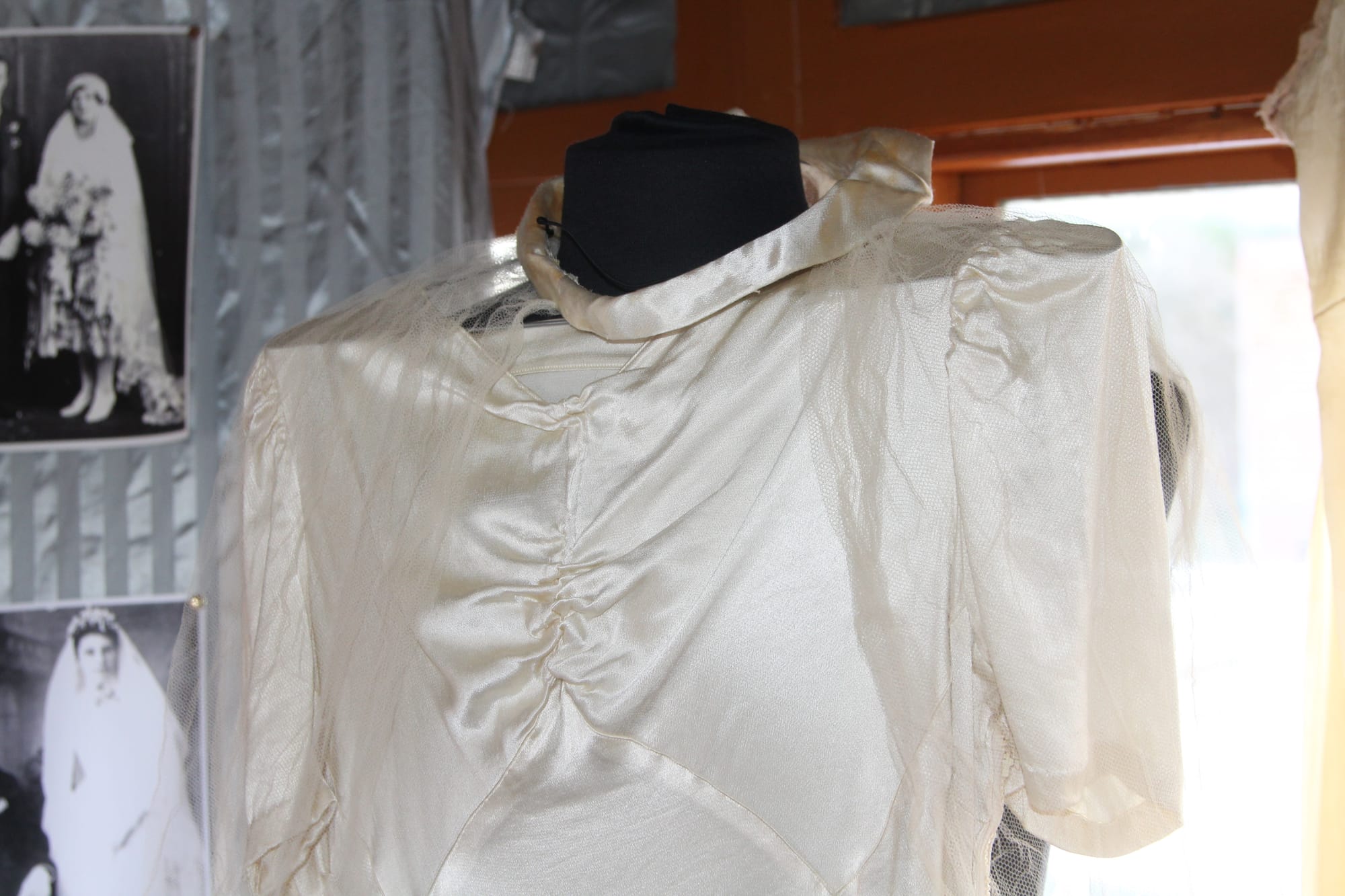 Part of the collection of vintage bridal wear, wedding memorabilia and wedding photos on display from this weekend Saturday and Sunday at the State Coal Mine in Wonthaggi between 11am and 2pm. 