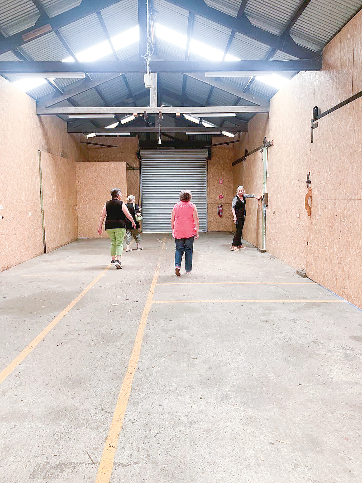 The extent of internal works required at the new home of the Korumburra Women’s Shed is apparent.