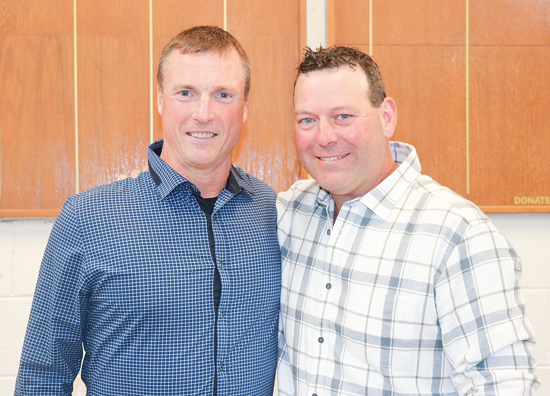 Paul Mathieson and Shane Dole (C) inducted into the Team of the Half Century at Korumburra Cricket Club’s 50th reunion. Z35_4523 