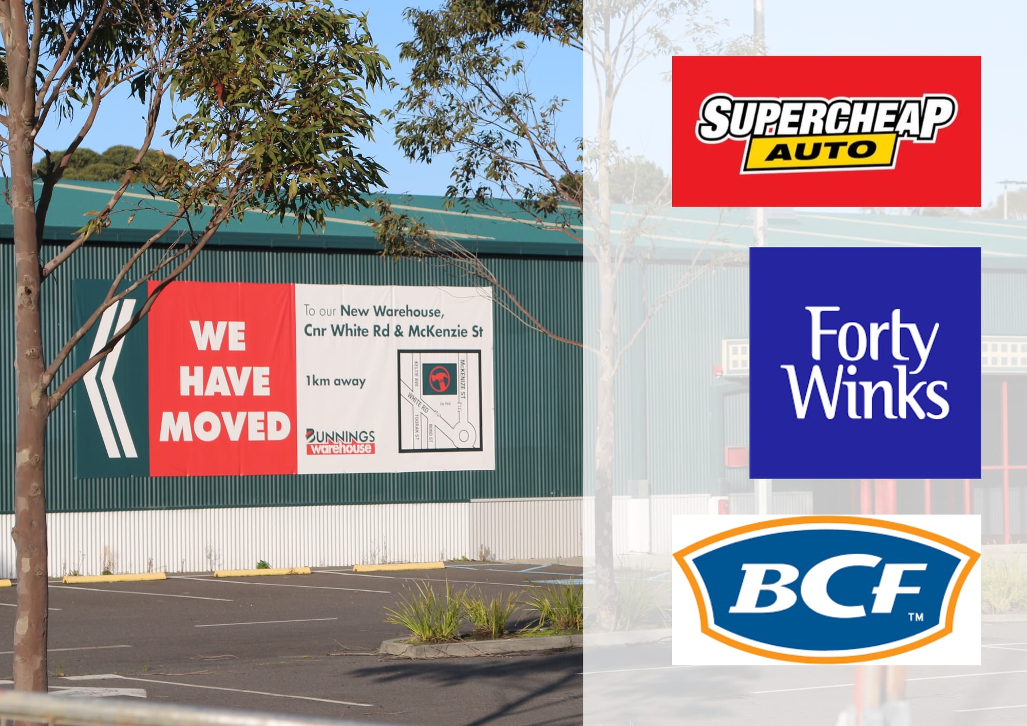 BCF, Forty Winks to transform the old Bunnings site