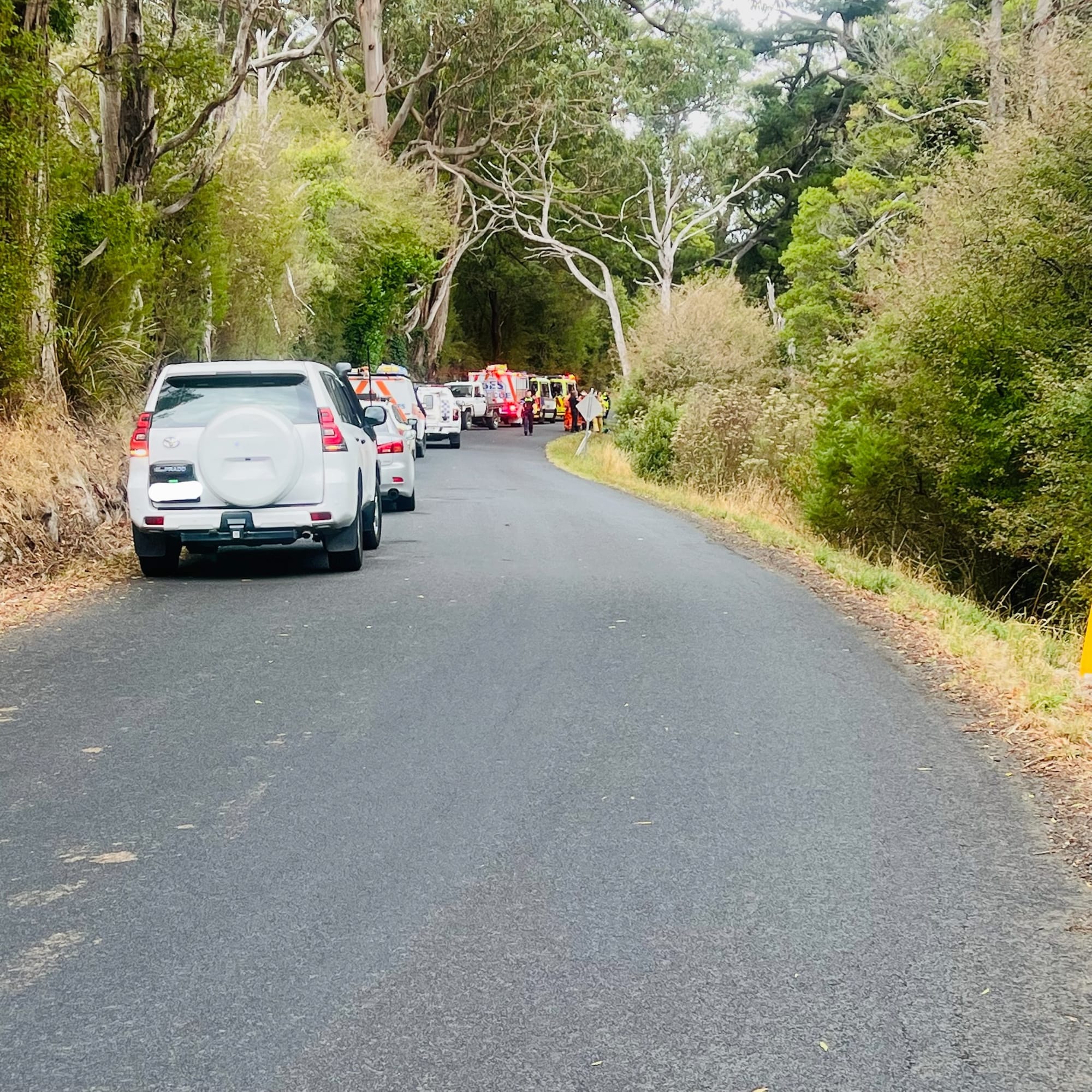 Grand Ridge Road closed as emergency services work to clear truck accident