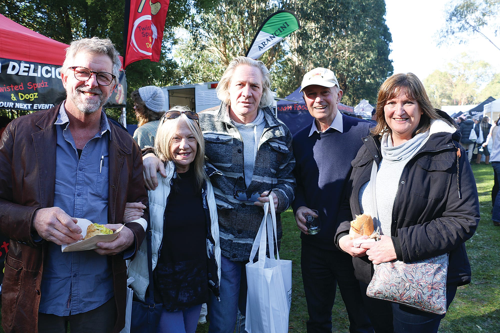 Michael Runia, Jill Spitz, Michael Sweet, and Tim and Joy Herring ventured from Tenby Point to visit the Loch Food and Wine Festival.