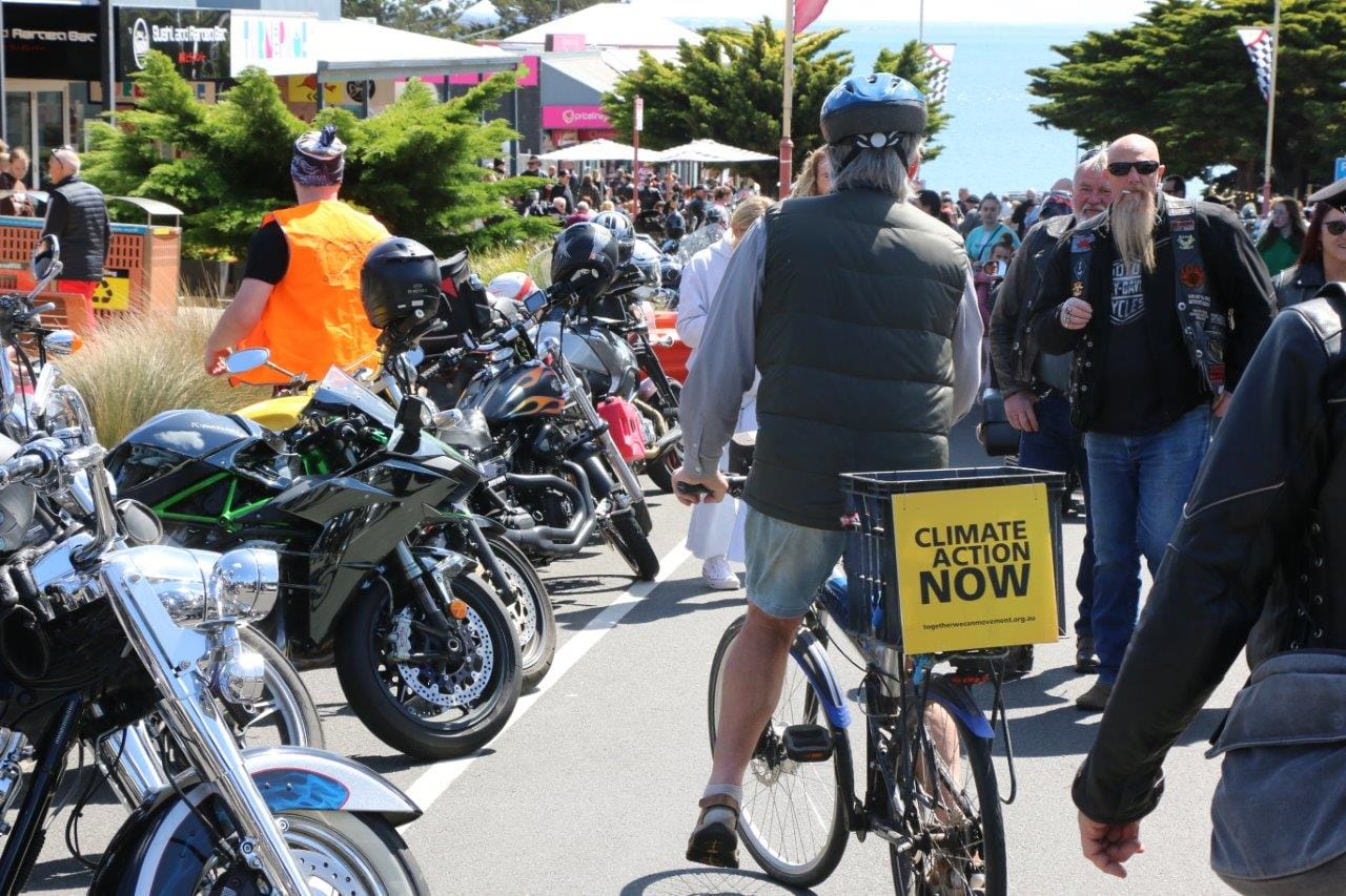 There's a message in that somewhere for the motorcycle riders.