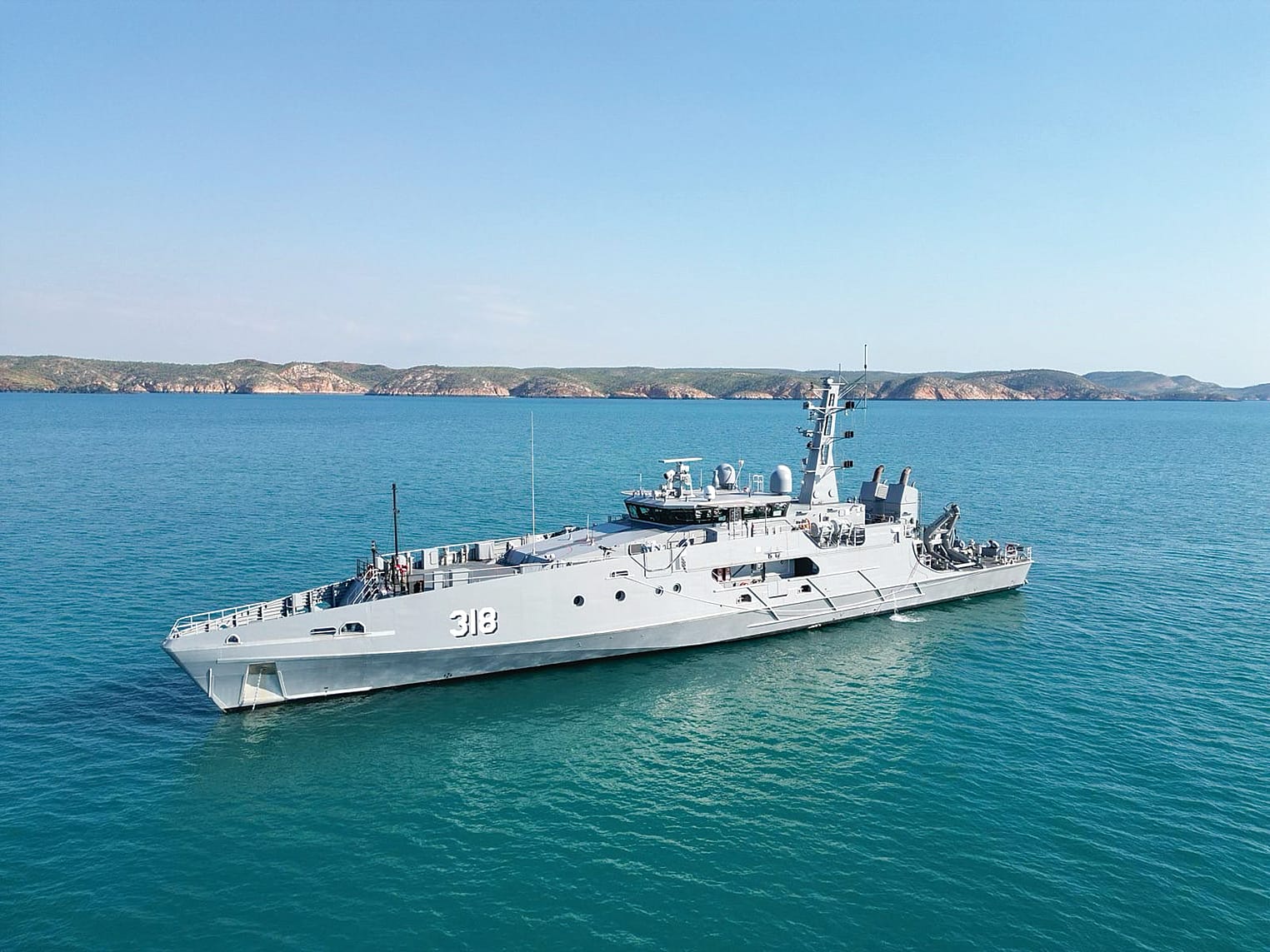 HMAS Cape Woolamai was commissioned into the Royal Australian Navy in December and is based in Darwin.