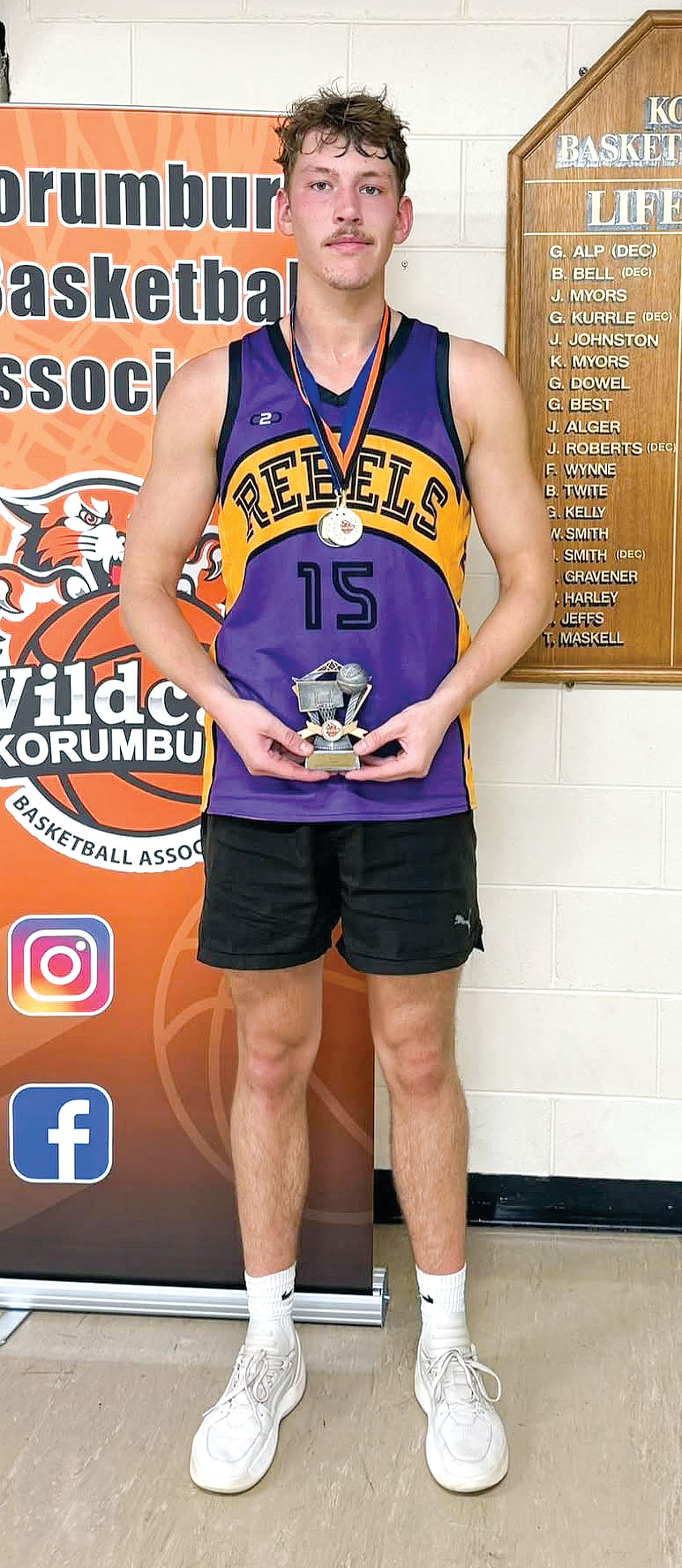 Angus Kemper was both the season MVP and grand final MVP for the A Men’s competition. Absent: Boyd Robertson (season MVP). 