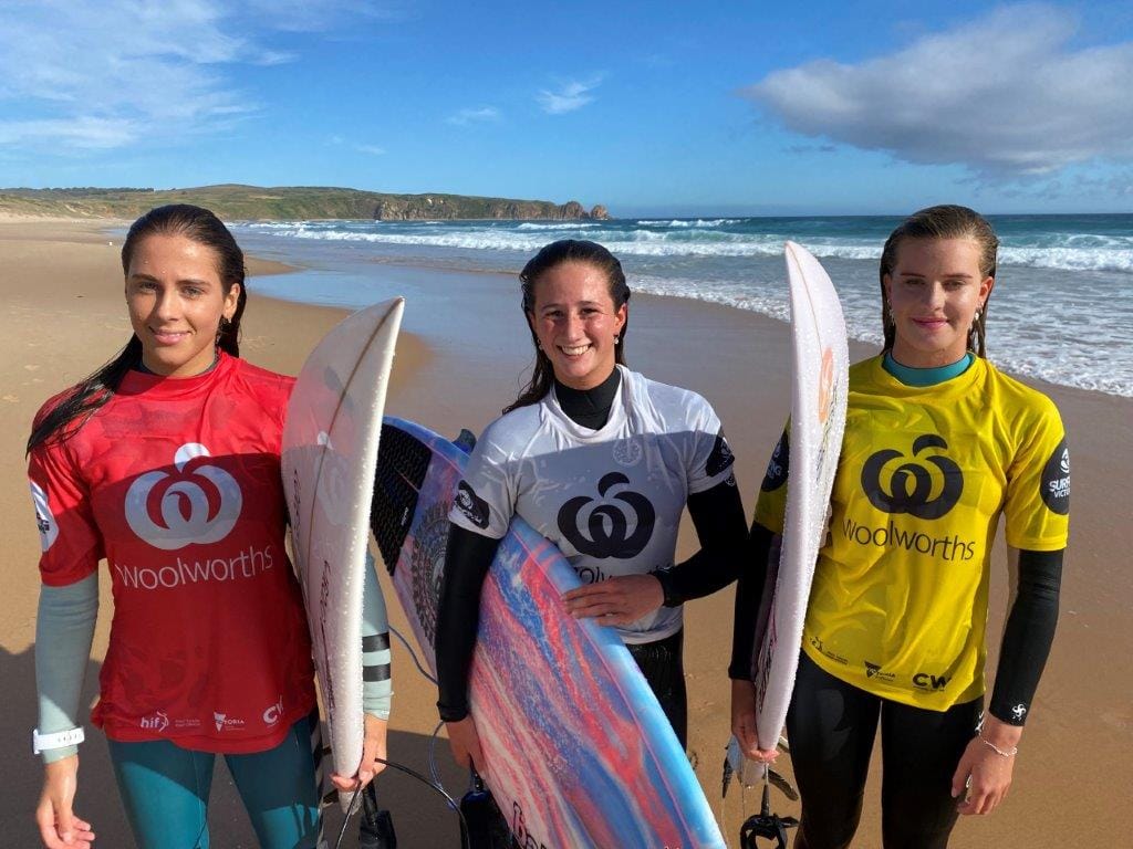 Victorian Junior Surfing finals at Woolamai today