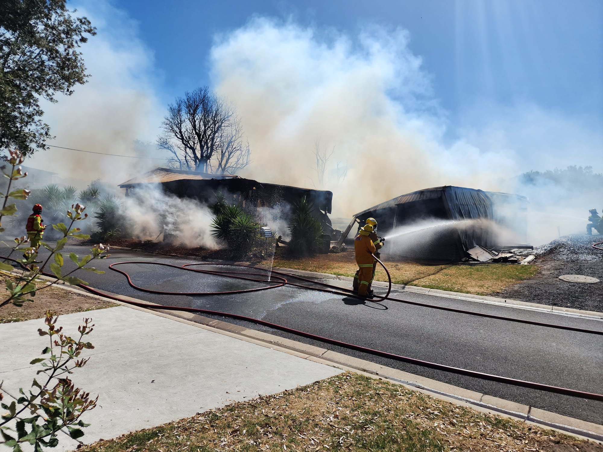“Miracle no one injured” after horrific fire destroys home