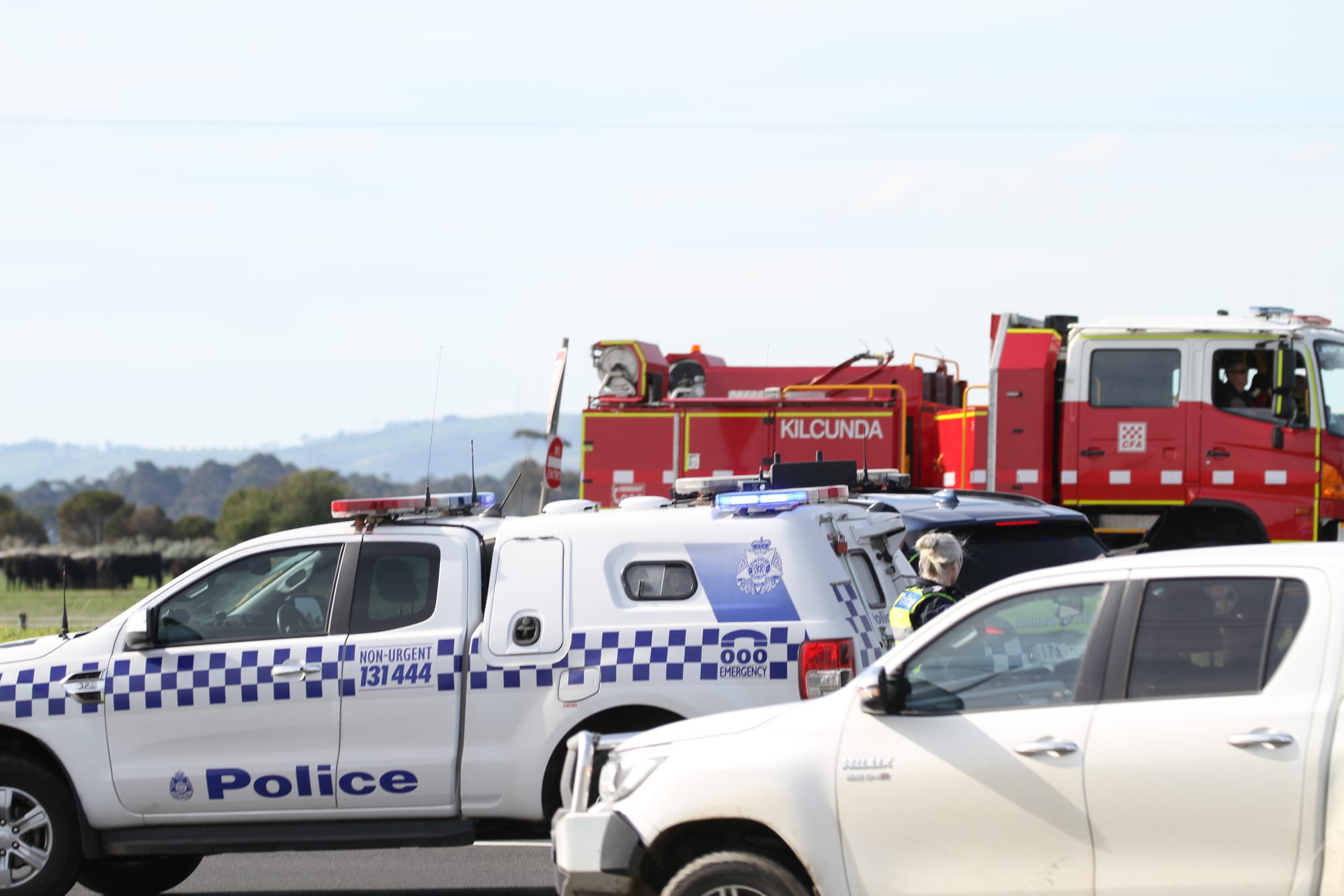 Weather warning as emergency services clear notorious Bass Highway black spot