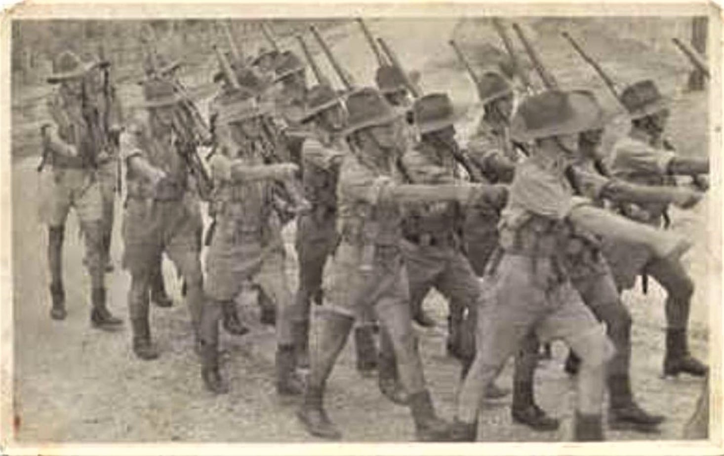 Under resourced and overwhelmed, several local members of the 2/22nd Battalion Lark Force either died at Rabaul when the harbour port was stormed by 5000 Japanese troops on January 23, 1942, died escaping through the jungle, were massacred when captured or drowned when they went down with the ship when the Montevideo Maru was sunk. 