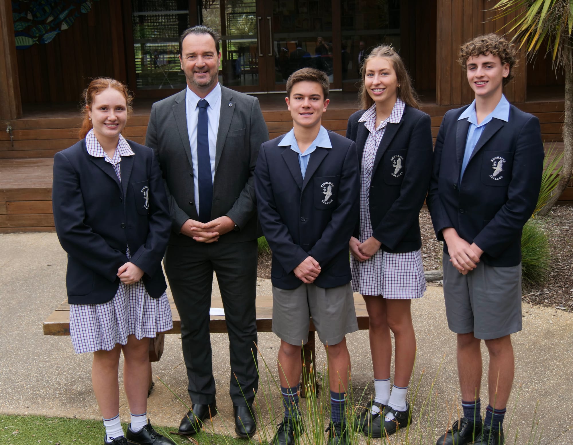 The newly appointed College Captains for 2024 are Max Arceo, Tom Bird, Alice Mabilia and Tahlia Williams.