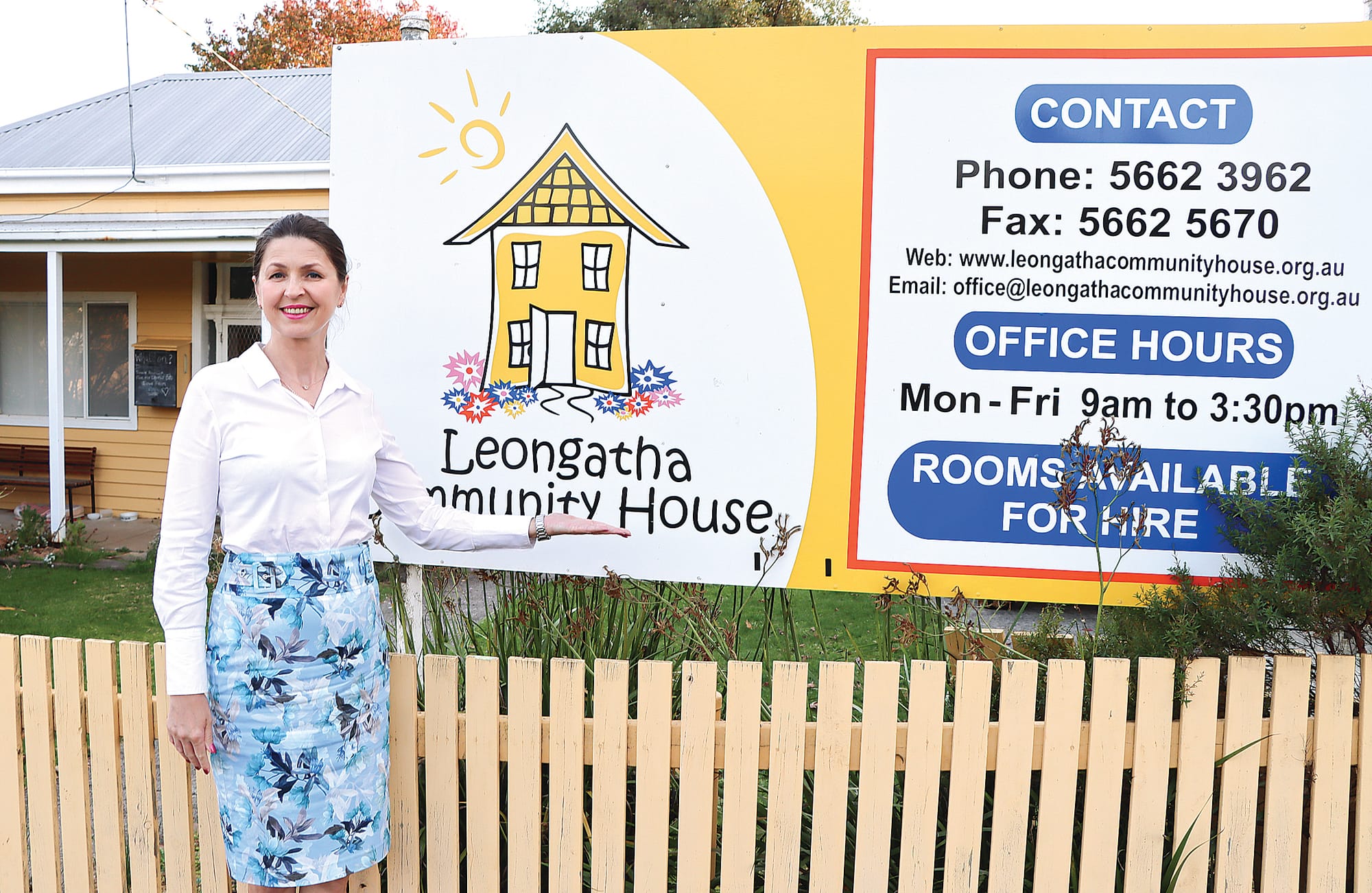 Nina Kane is loving her time as manager of Leongatha Community House. A09_1923
