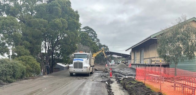 Car Park works are underway in Korumburra's Railway Precinct.