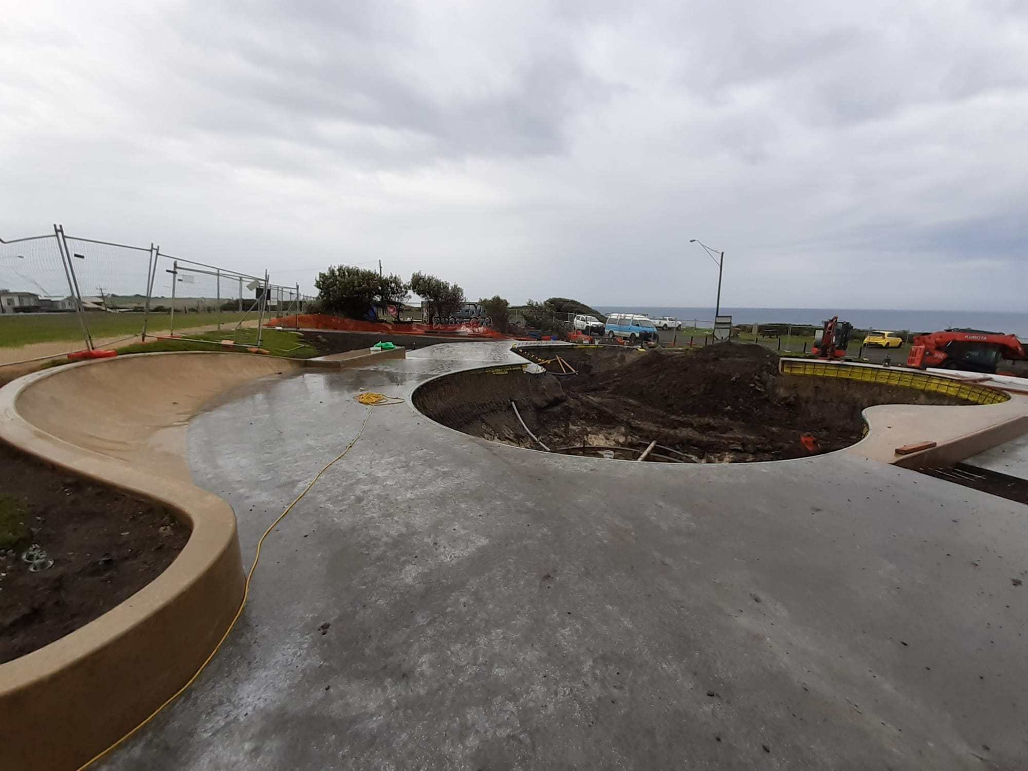 Skate park well underway