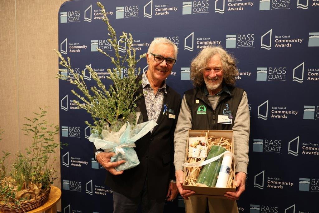 The winner of the 2023 Bass Coast Environment and Sustainability award was Paul Speirs of the Archies Creek Reforestation Group.