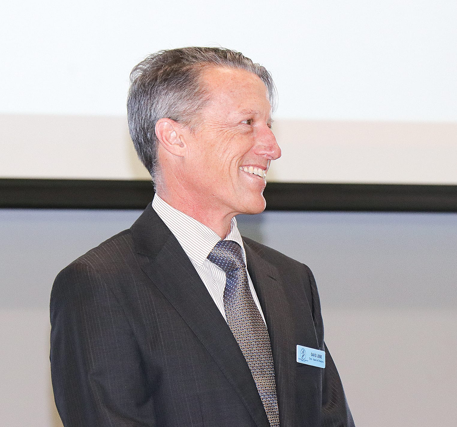 Chairperson of Board David Jobe at the Newhaven College graduation assembly presenting the valedictory certificates to the Year 12 graduates for 2022. Z05_4223 