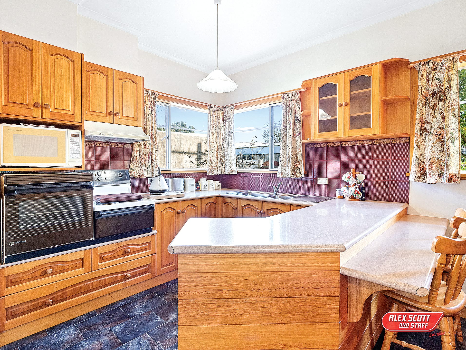 Brick home on a corner allotment
