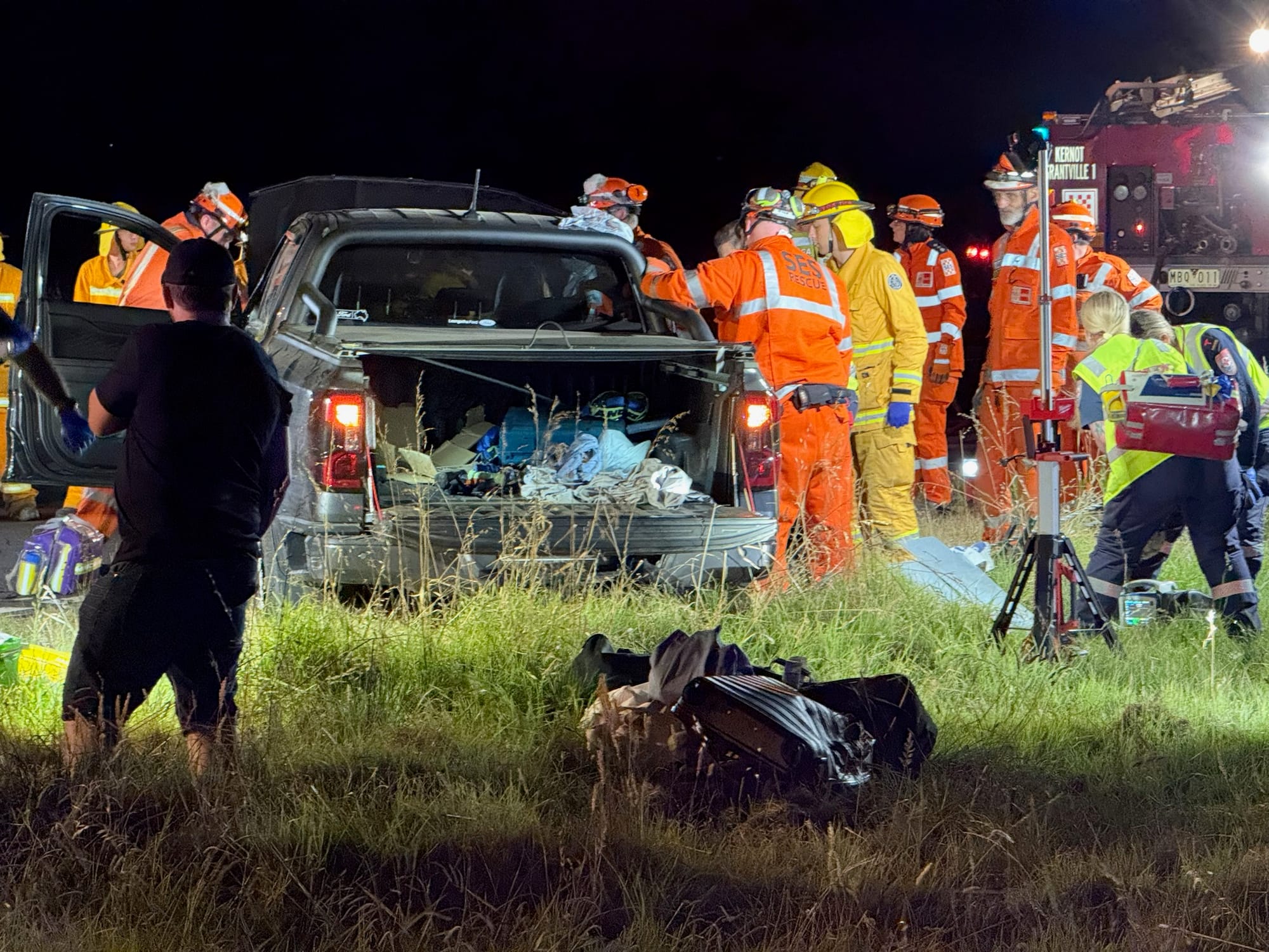 Serious crash closes northbound lane of Bass Highway