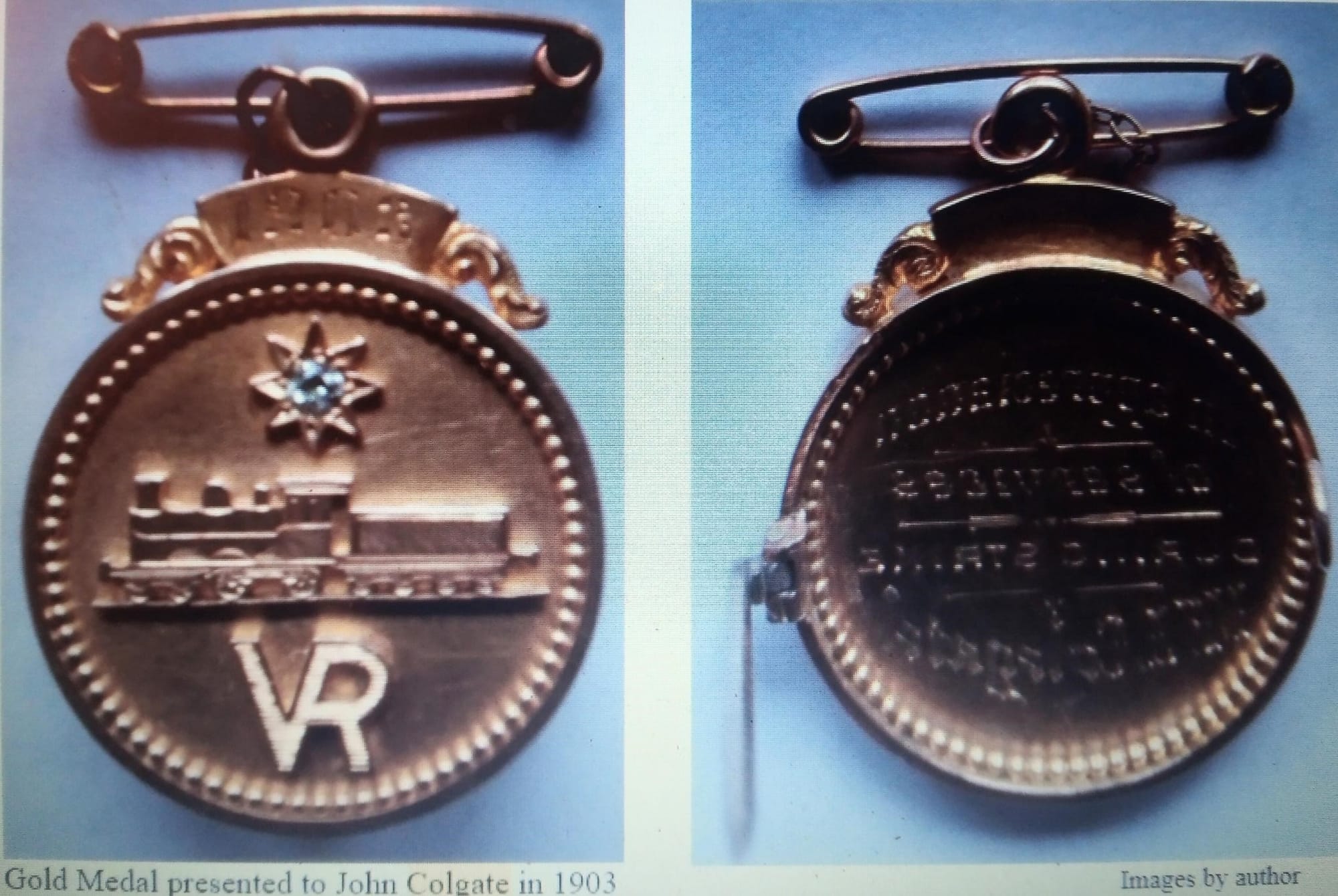 One of the stories in Bob Newton's new book tells the story of the Train Strike of 1903 and how two local heroes reconnected the district to the outside world by breaking the strike. These were among the award they received from  grateful community.