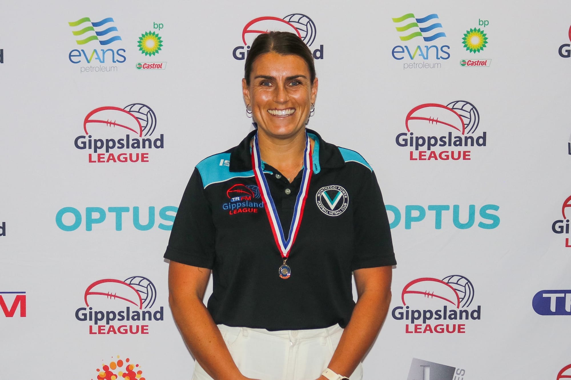 Gippsland League B Grade Netball best and fairest Courtney Young.