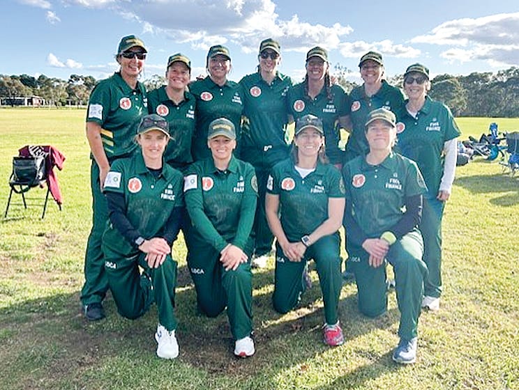 The team, back row, from left, Liza Burrows, Elyse Fisher, Megan Krause, Tarryn Boden, Jessica McDonald, Katrina Slidders and Janice Hodgson.
Front row, Kate Williams (VC), Jackie Newman (C), Amy McRobert and Nicole Creaser.