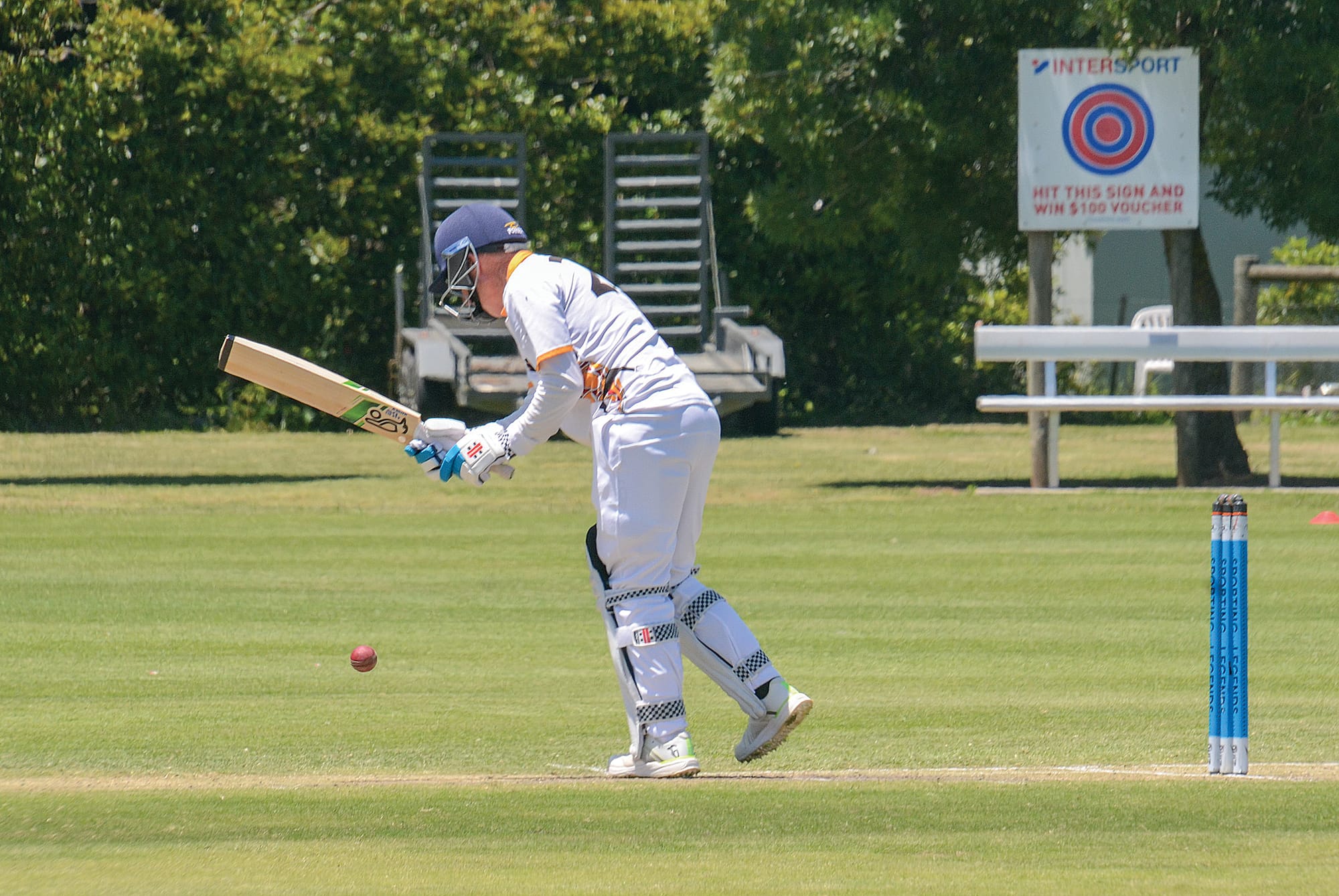 Gippsland’s Andrew Smith is out LBW.