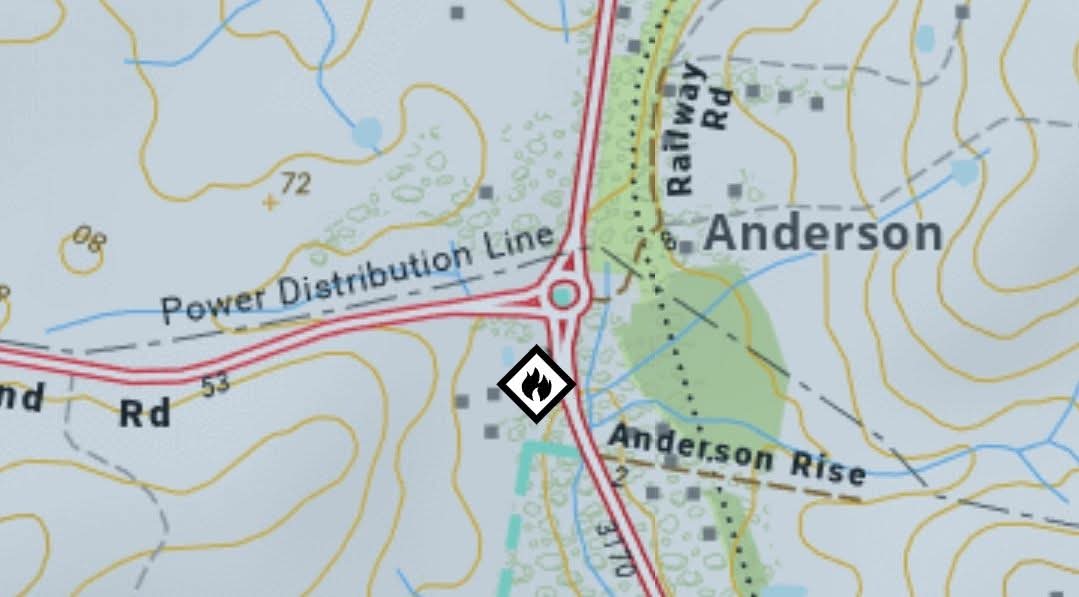 Male questioned over Anderson fire