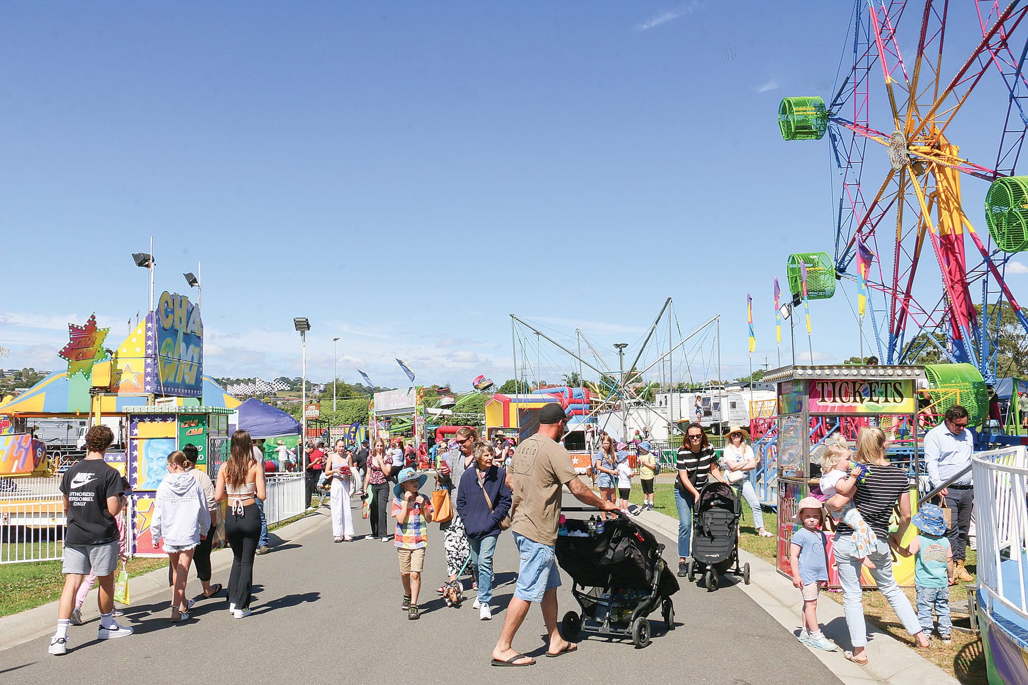 Crowds amassed for the Korumburra Show on Saturday.