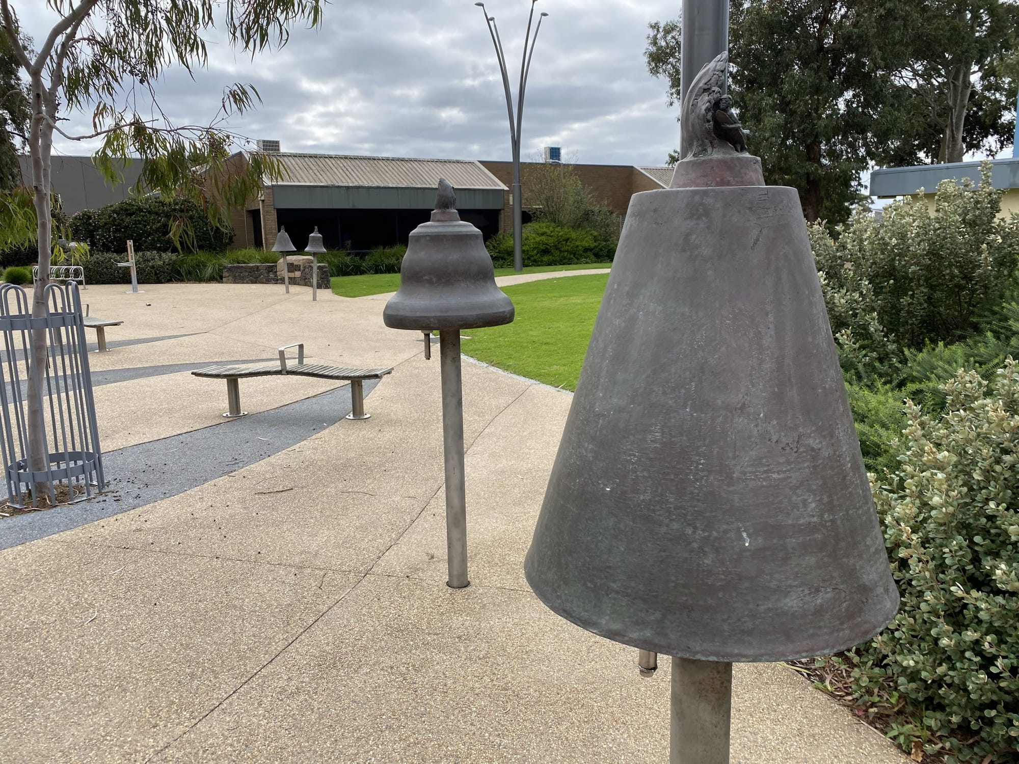 Brazen theft of town centre bells