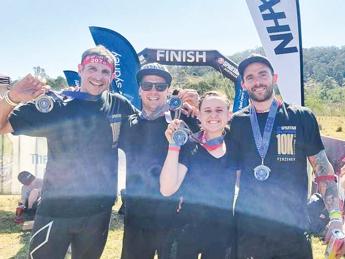 Six smash it in a scorching Spartan race