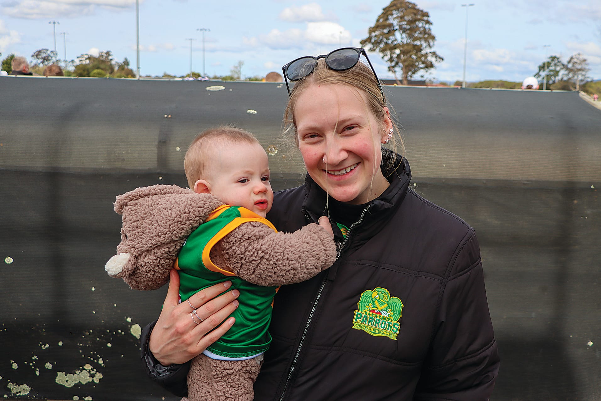 Emma Ton and Mason Fleming support the Parrots on Saturday. A65_3924