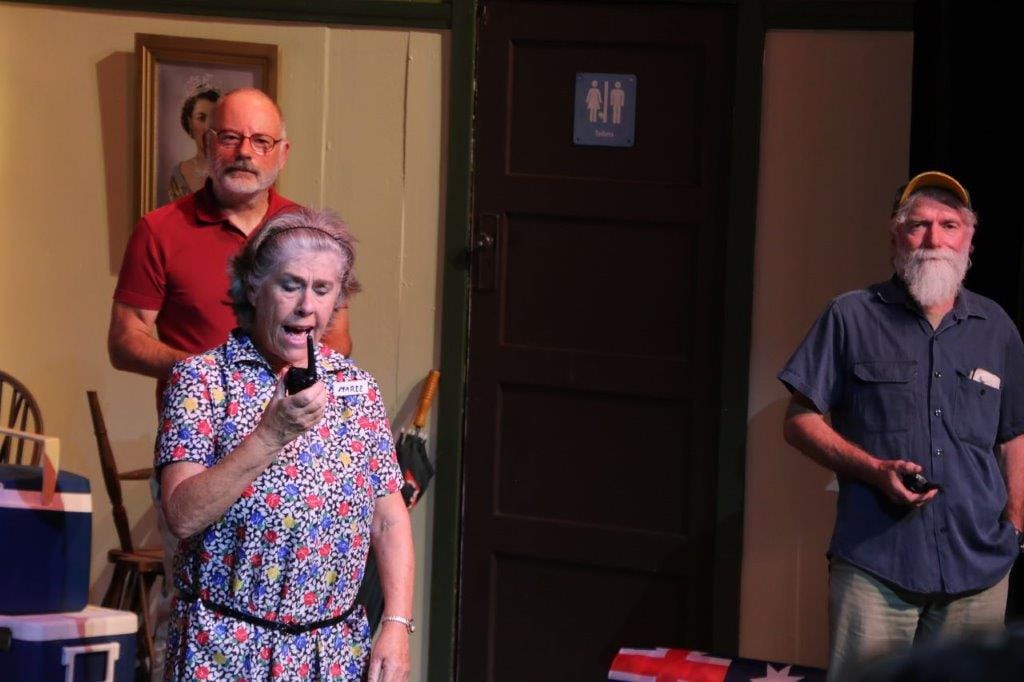 CWA president Maree, played by Julie Thomas, wasn’t about to get the hang of technology easily.