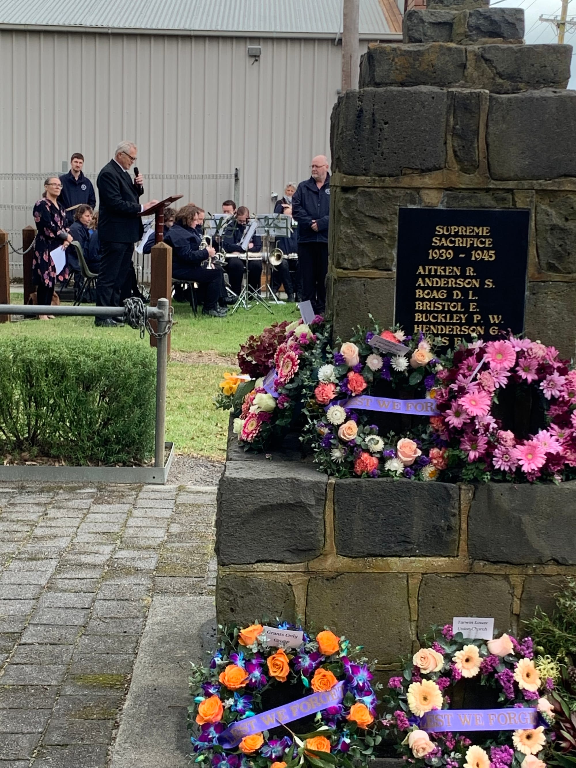 Local business owner Frank Keily speaks of his family connection to war.