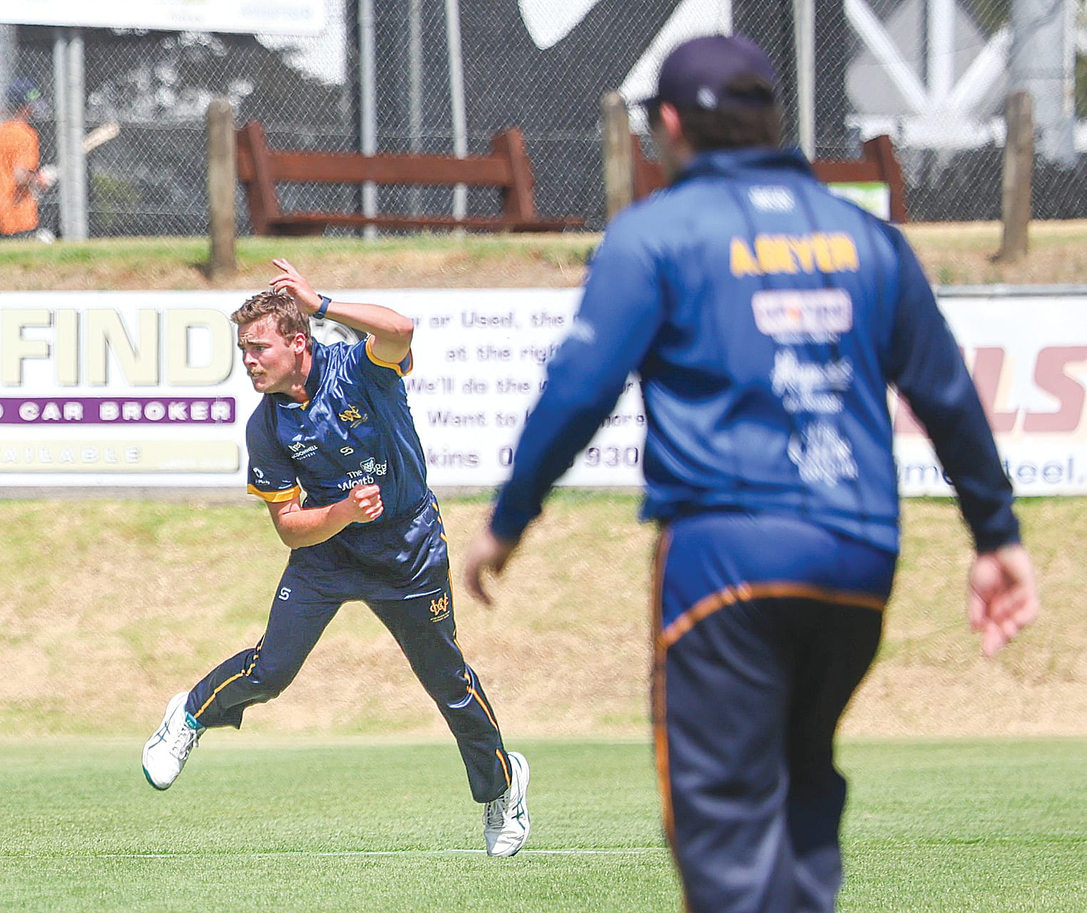 Wonthaggi Club captain Joel Brann took responsibility for some of the later overs in the Phillip Island innings, finishing with 1/27 off eight.