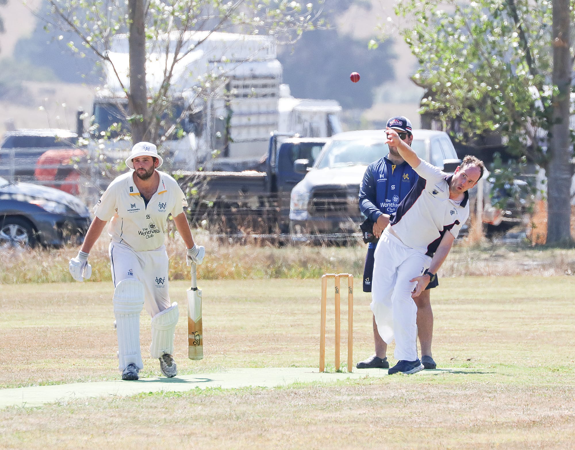 MDU bowler Callum McCaughan was eager to leave his mark on the game. W08_1025