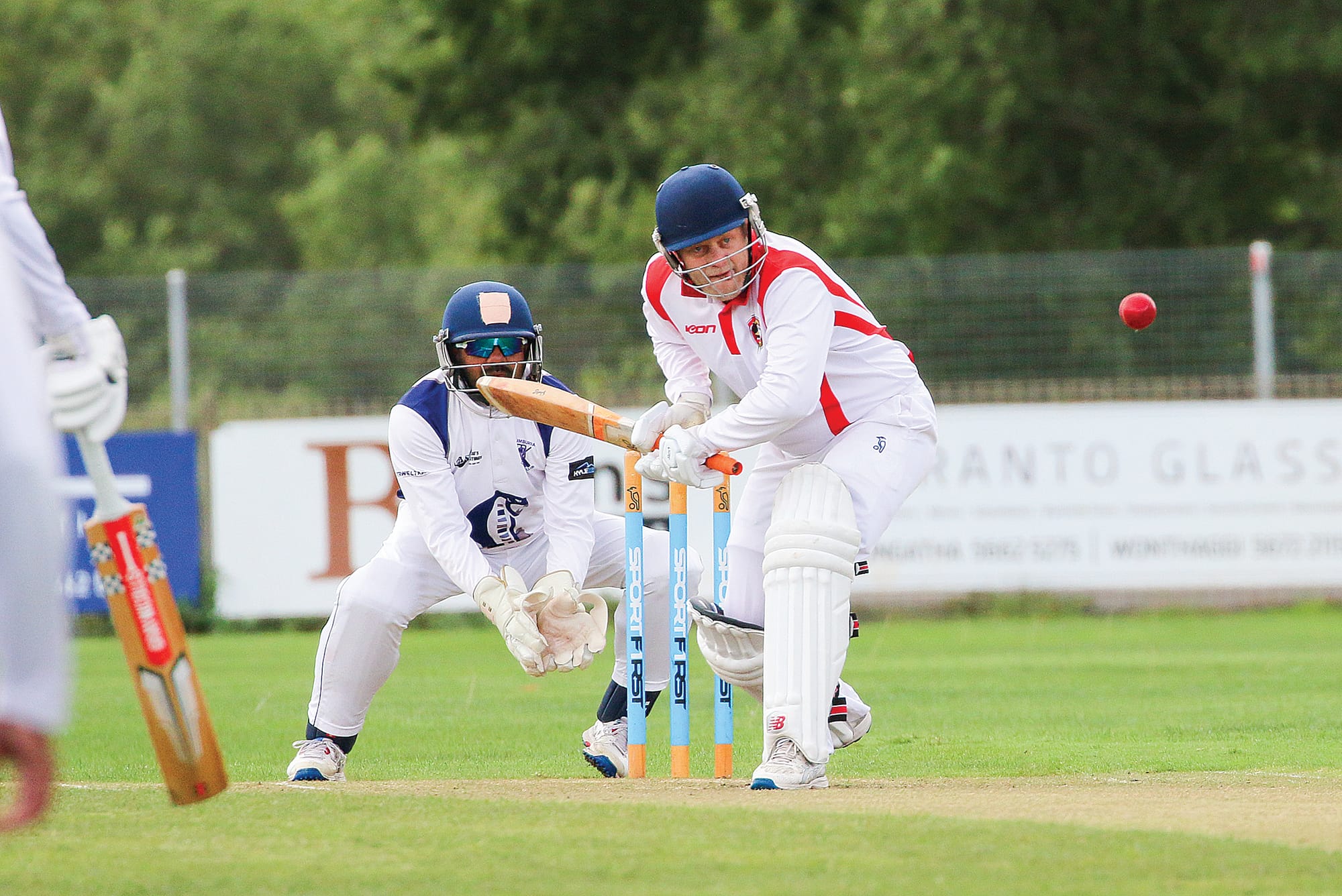 Tom Cameron had his eyes locked on the ball as he batted for Nerrena on the weekend. Tk12_0725