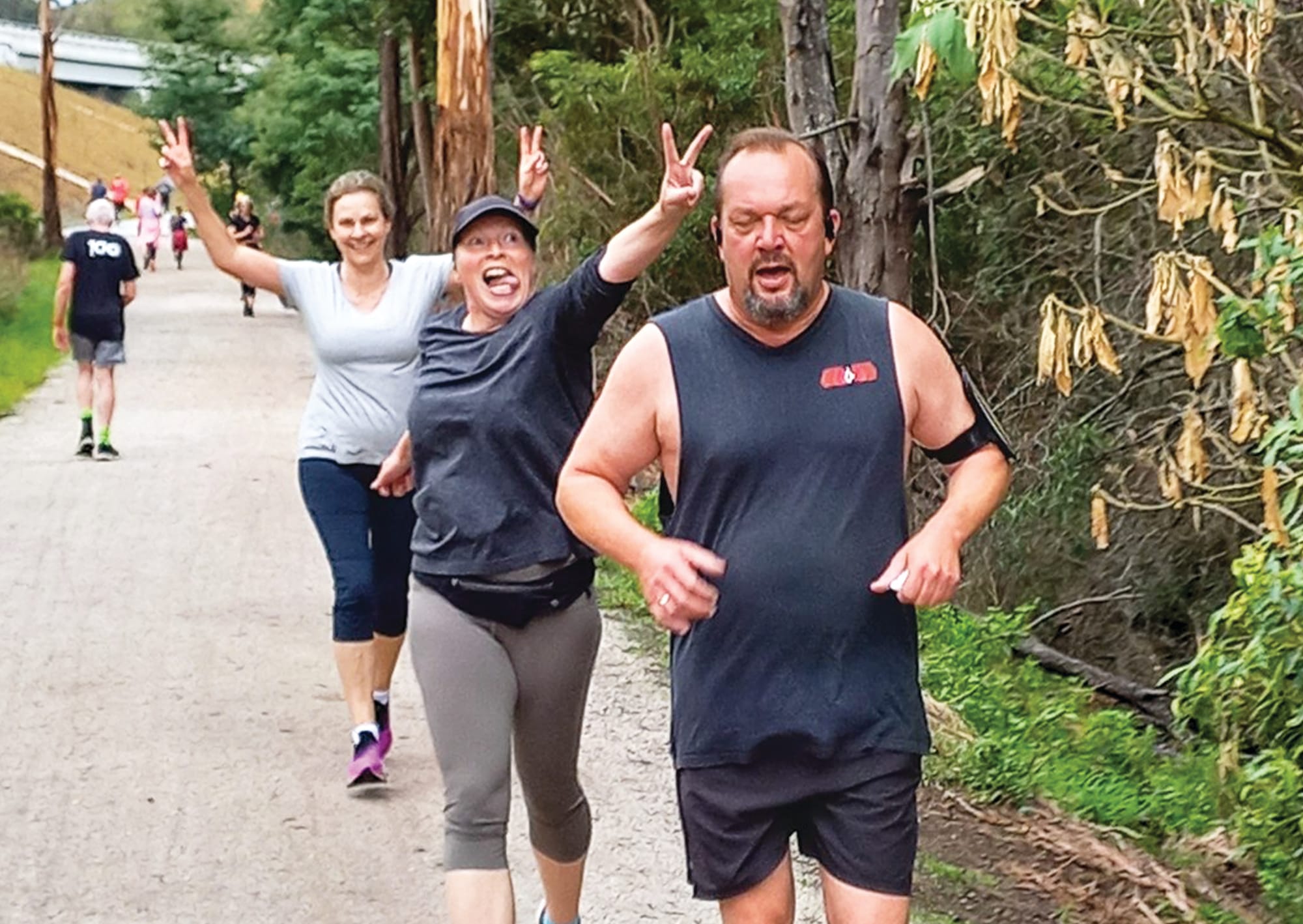 Just over 100 park runners despite cold weather