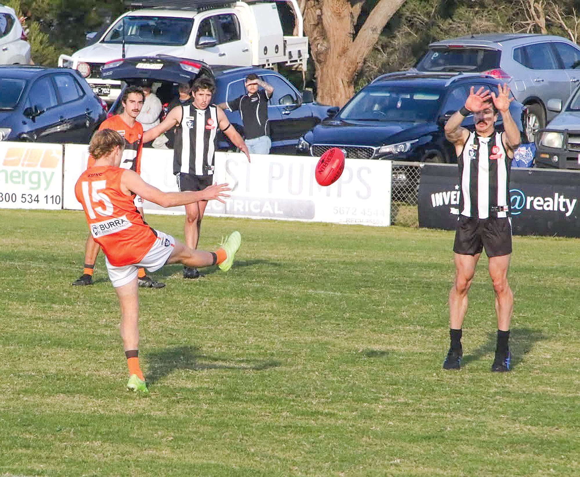 Tom Crocker kicked five goals for Korumburra-Bena on Saturday.