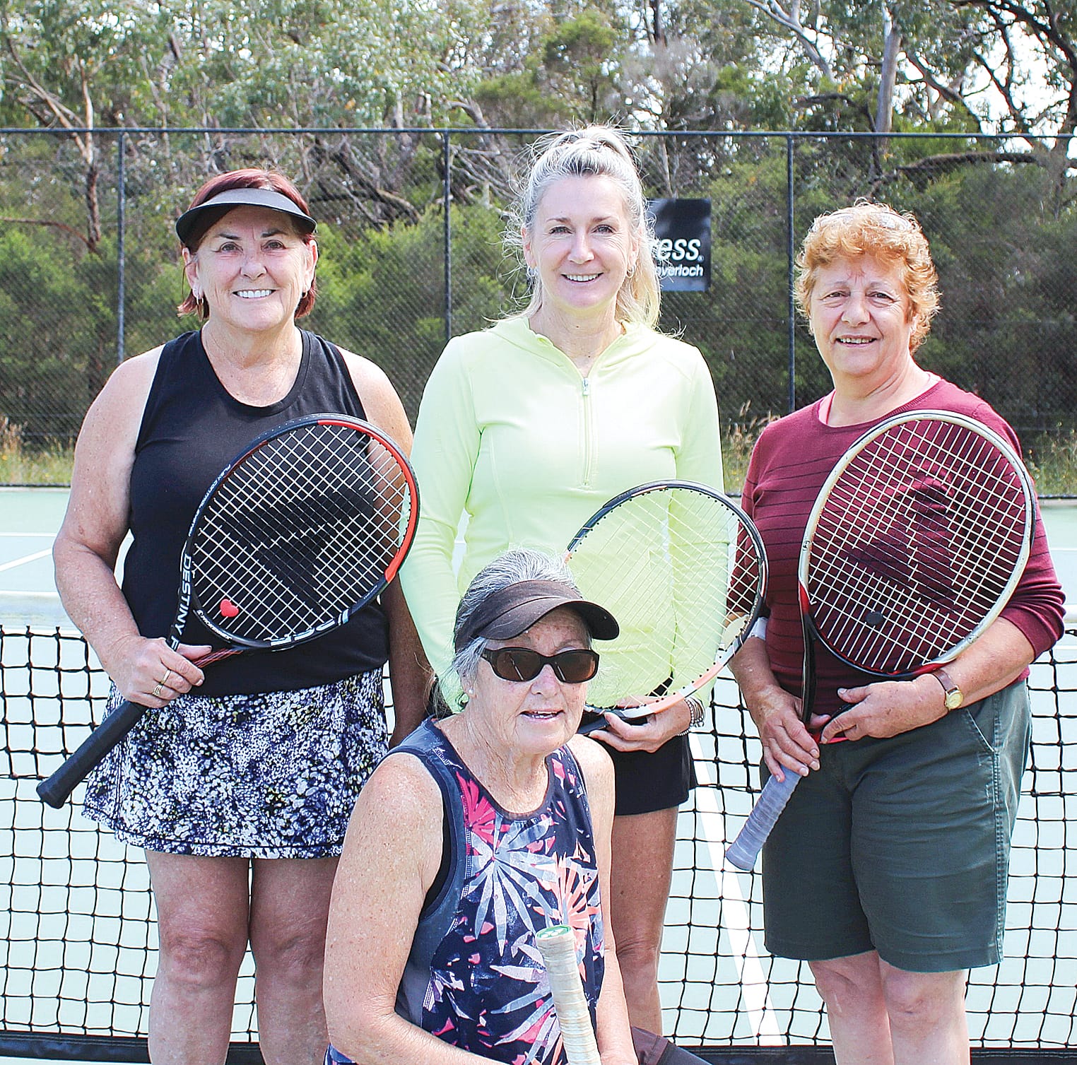 Section 3 Premiers Inverloch: L-R Denise Burke, Donna O’Loughlin, Lina Tumino, Anne Thornby (kneeling)