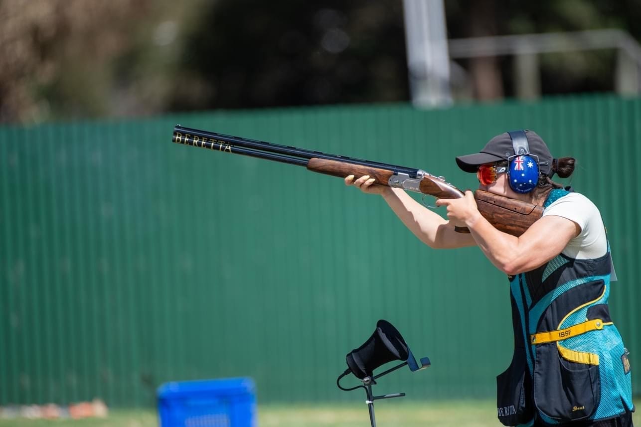 Leongatha’s shooter Aislin Jones. Photo: Shooting Australia.