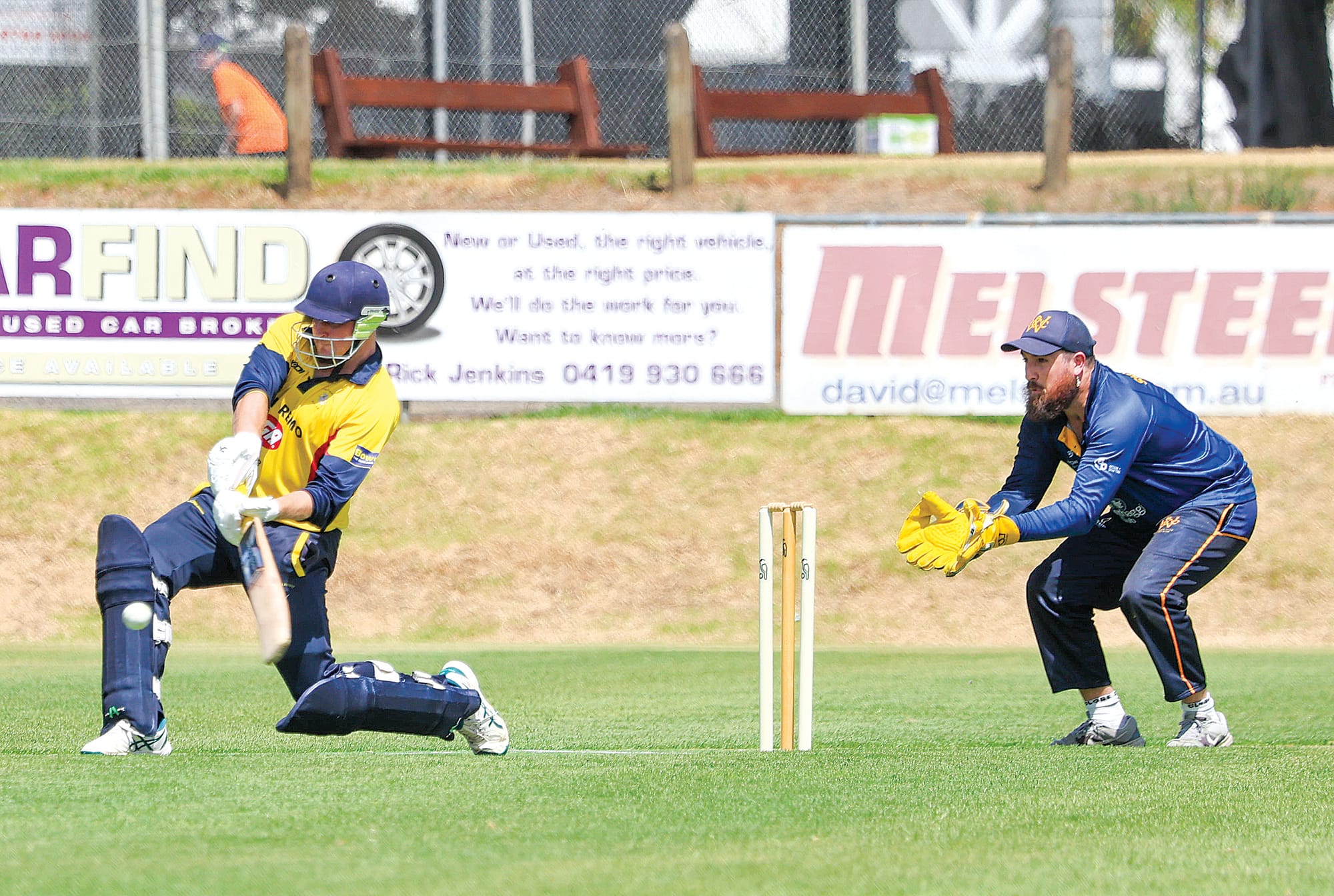 Max Royal managed two towering 6s and four 4s during a read-guard innings for the Sharks at Cowes against Wonthaggi Club on Saturday.